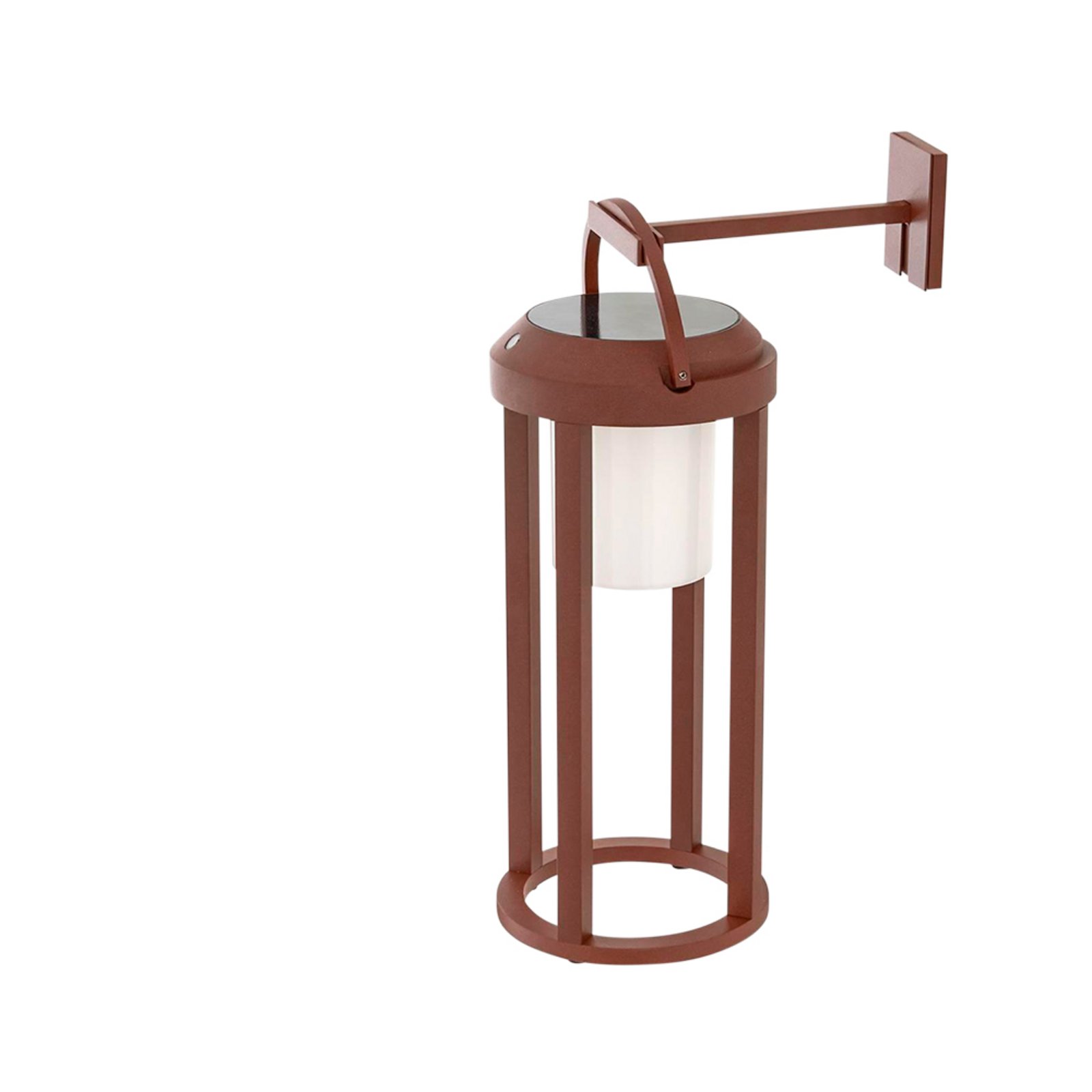 Tilena Round Solar Cell Lamp Rust - Lucande