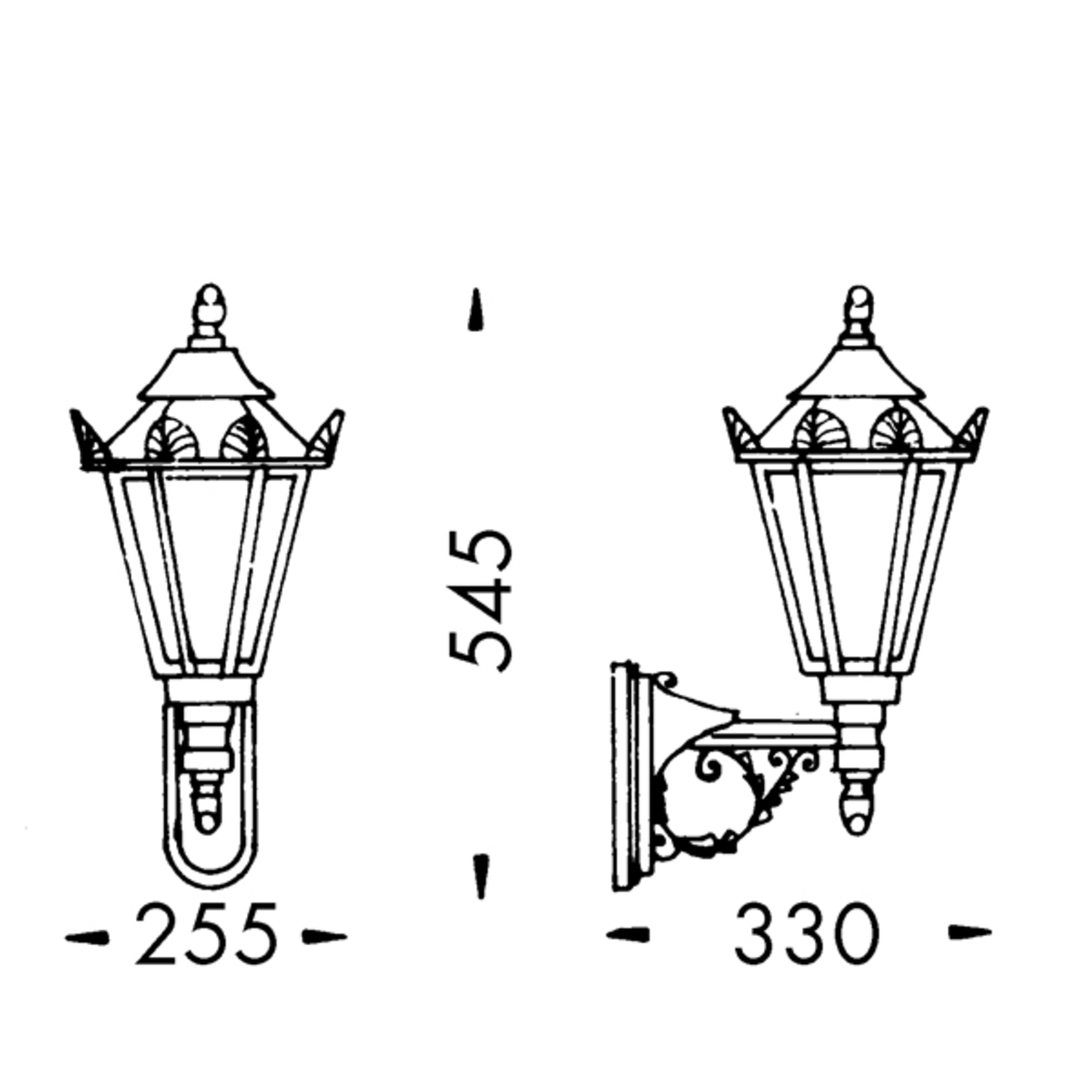 Country house style outdoor wall light 748