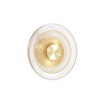 Applique a LED Sepian, oro lucido, vetro, Ø 20 cm - Lucande