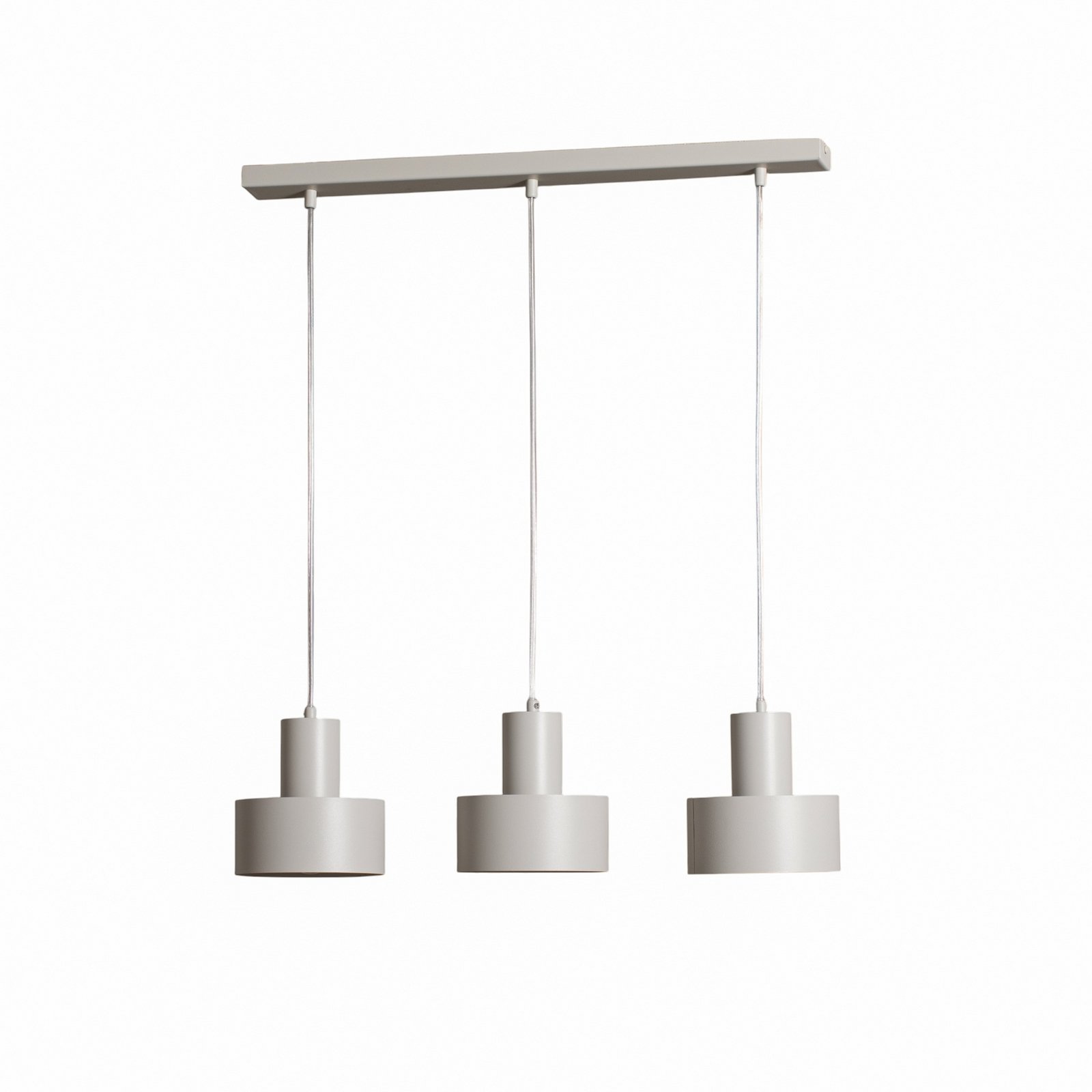 Hängeleuchte Rif 3, taupe, 3-flammig, linear, Stahl