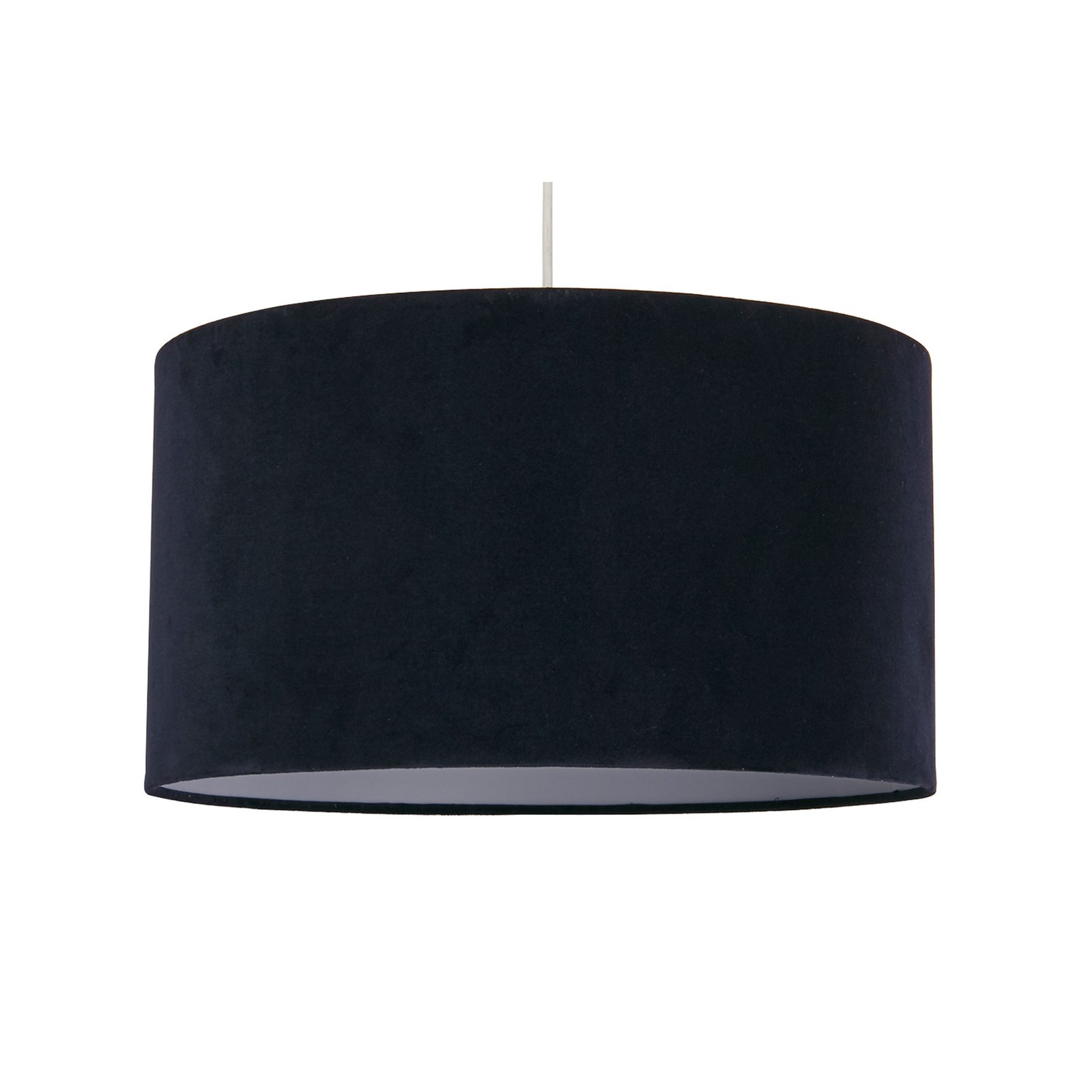 Mersana pendant light, Ø 50 cm, dark blue, velvet, E27