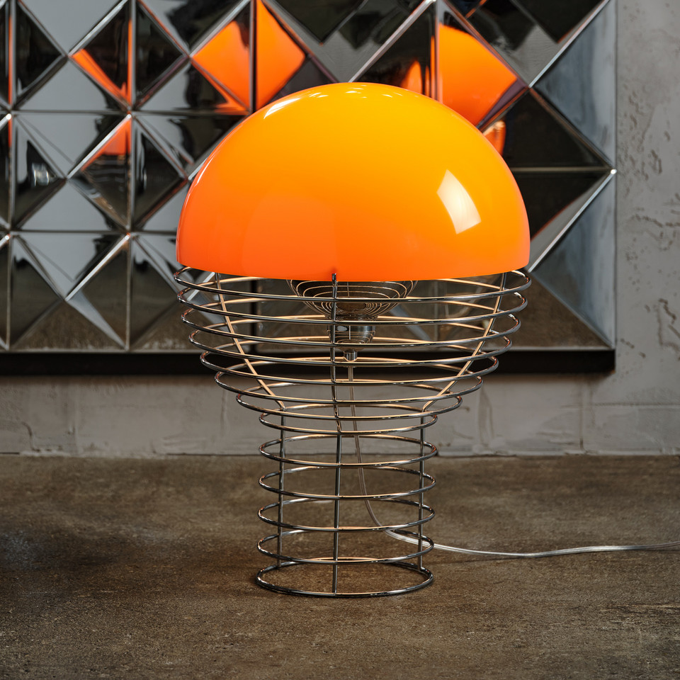 Verpan Wire Bordlampe Ø40, metallisk från Verpan