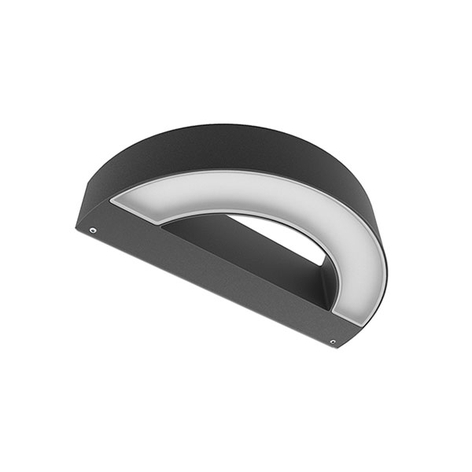 Applique d'extérieur LED Mask+ M, bas, 3 000 K