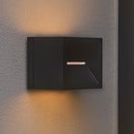 Rivo LED outdoor wall light, black, metal, IP54, up/down