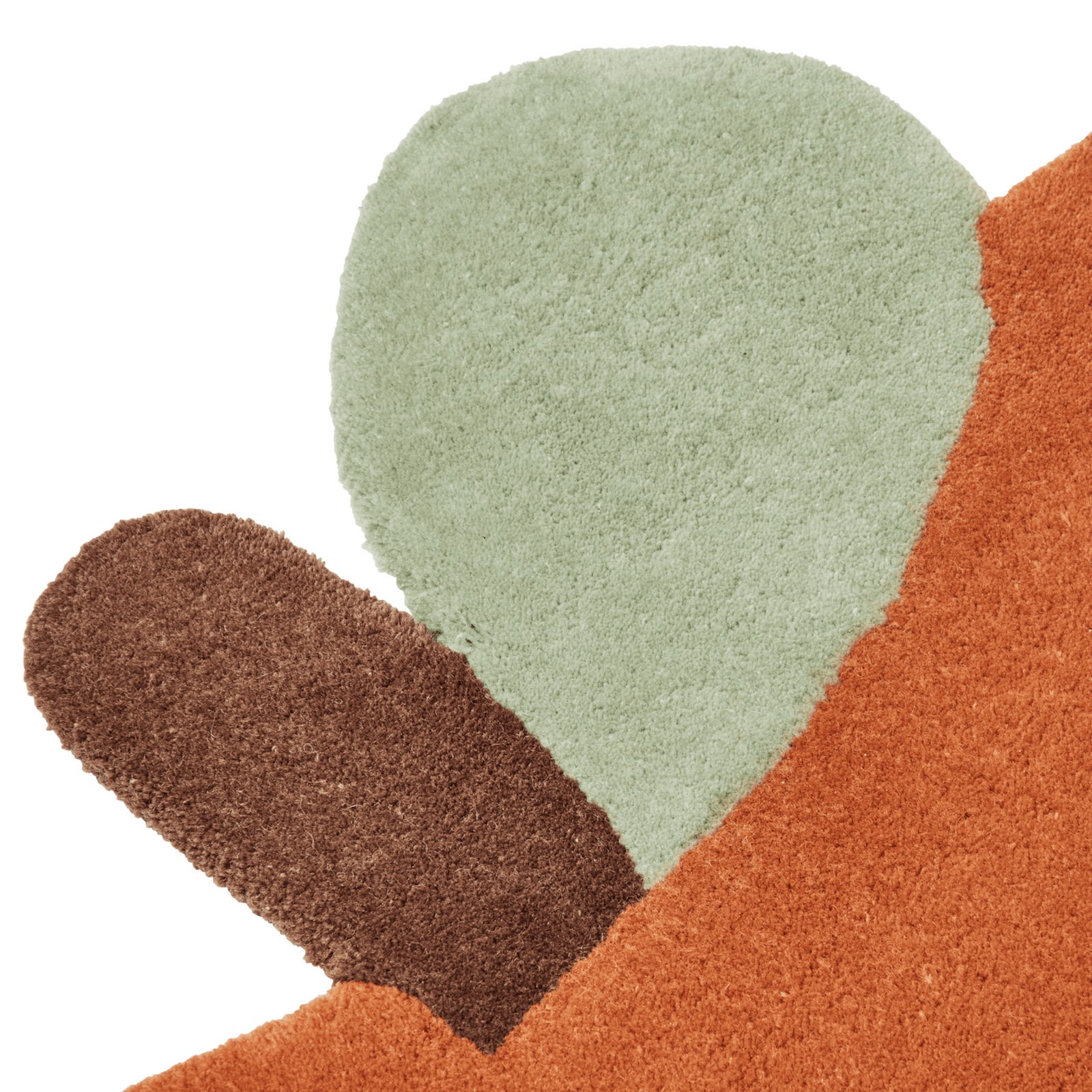 APPLE Teppe, terrakotta, ull/bomull - ferm LIVING