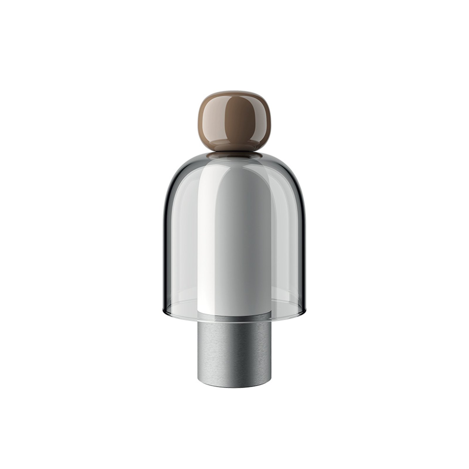 Easy Peasy ToGo Bordslampa Chestnut Brown/Grey/Palladium - Lodes