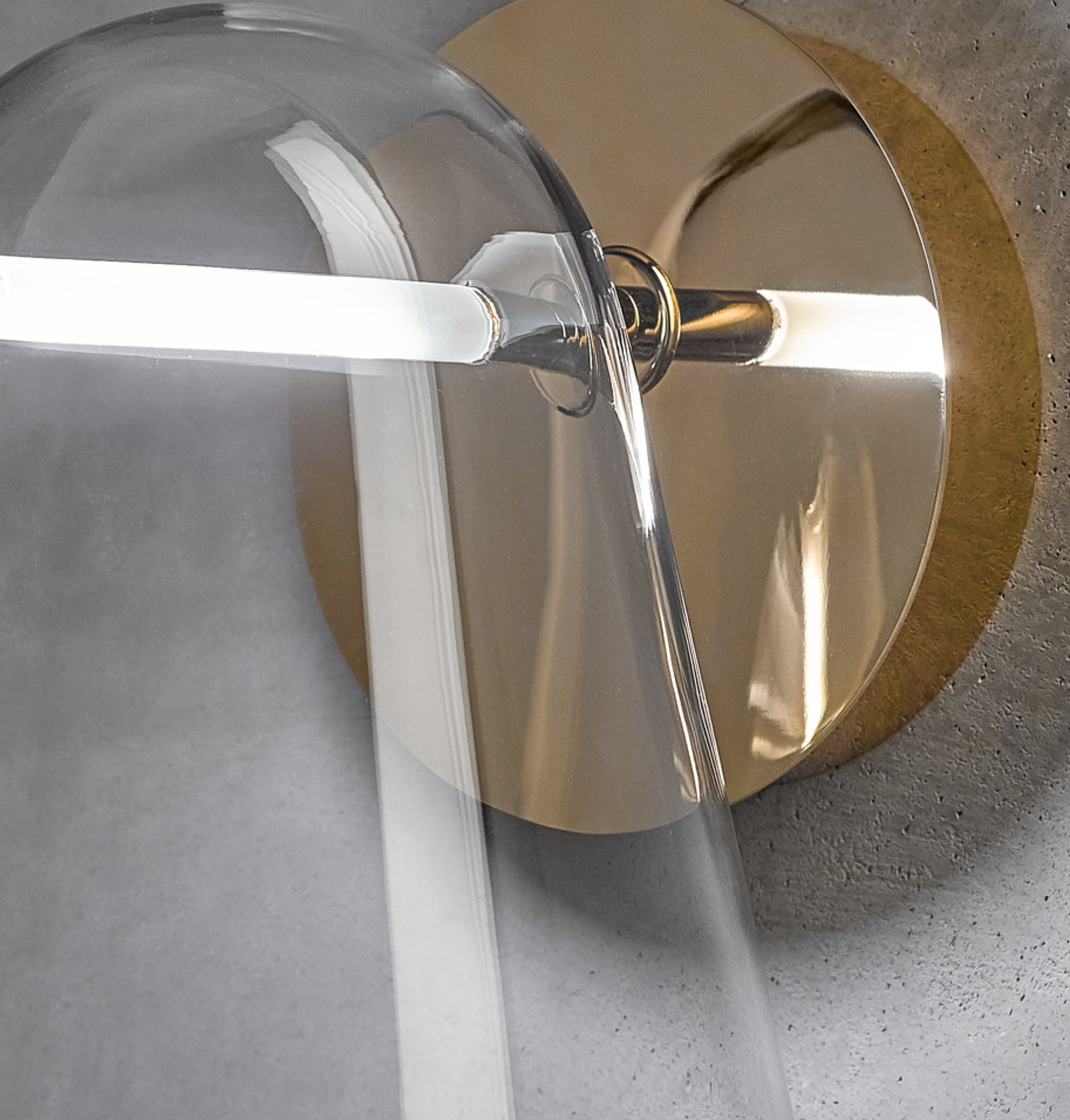 Prandina Sino W3 LED-Wandlampe klar