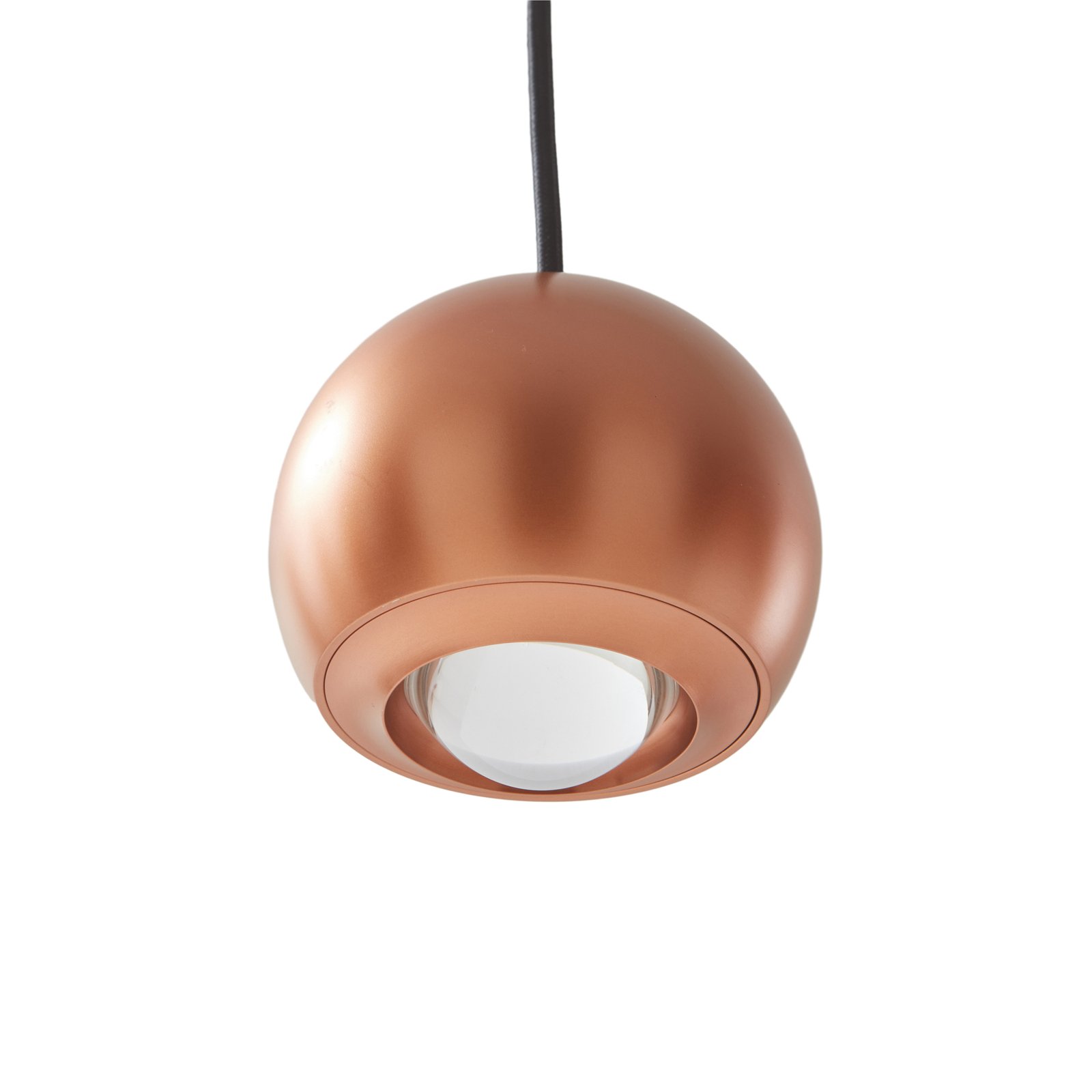 Lucande Varineth LED pendant light copper