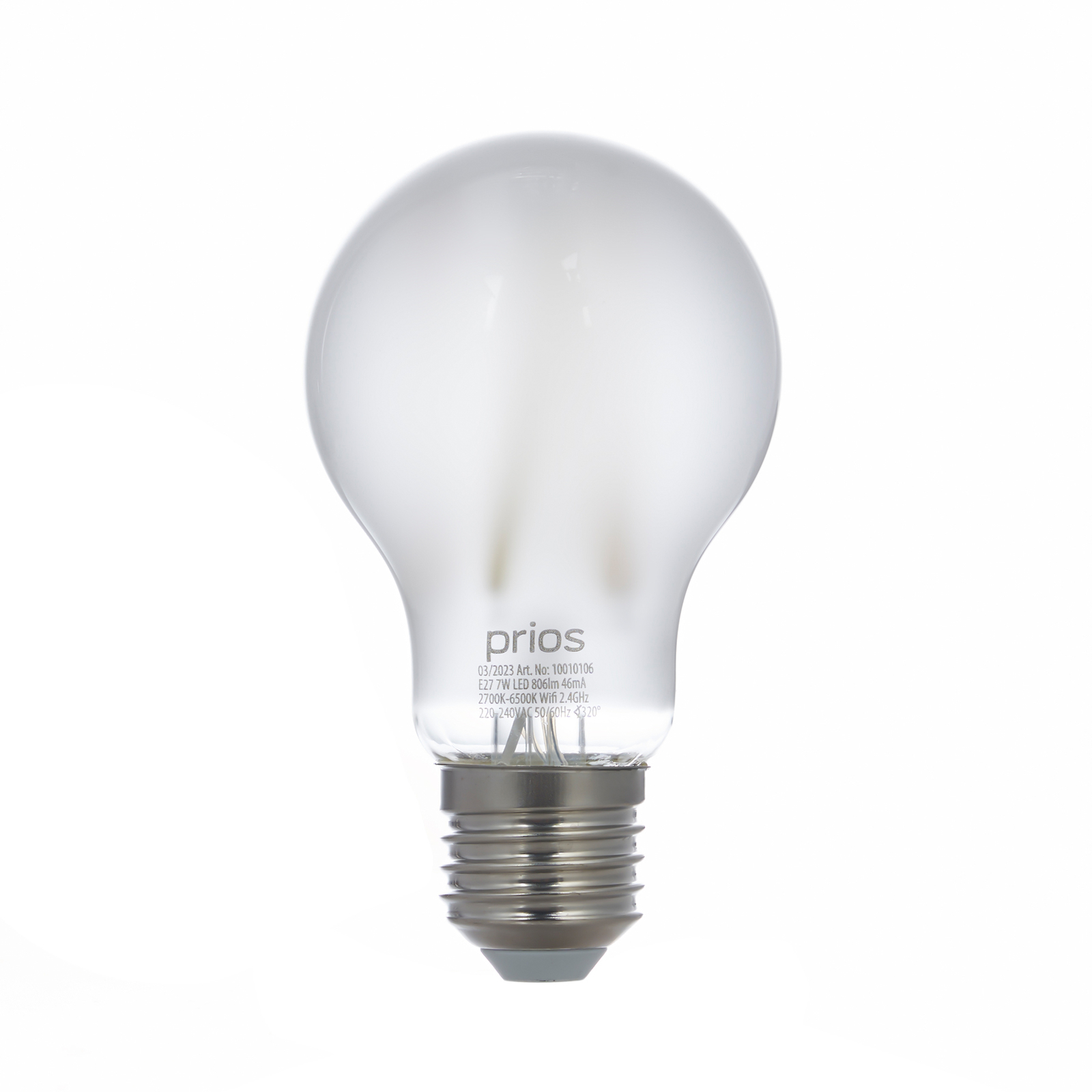 Smart LED E27 bulb A60 7 W WiFi matt tunable white