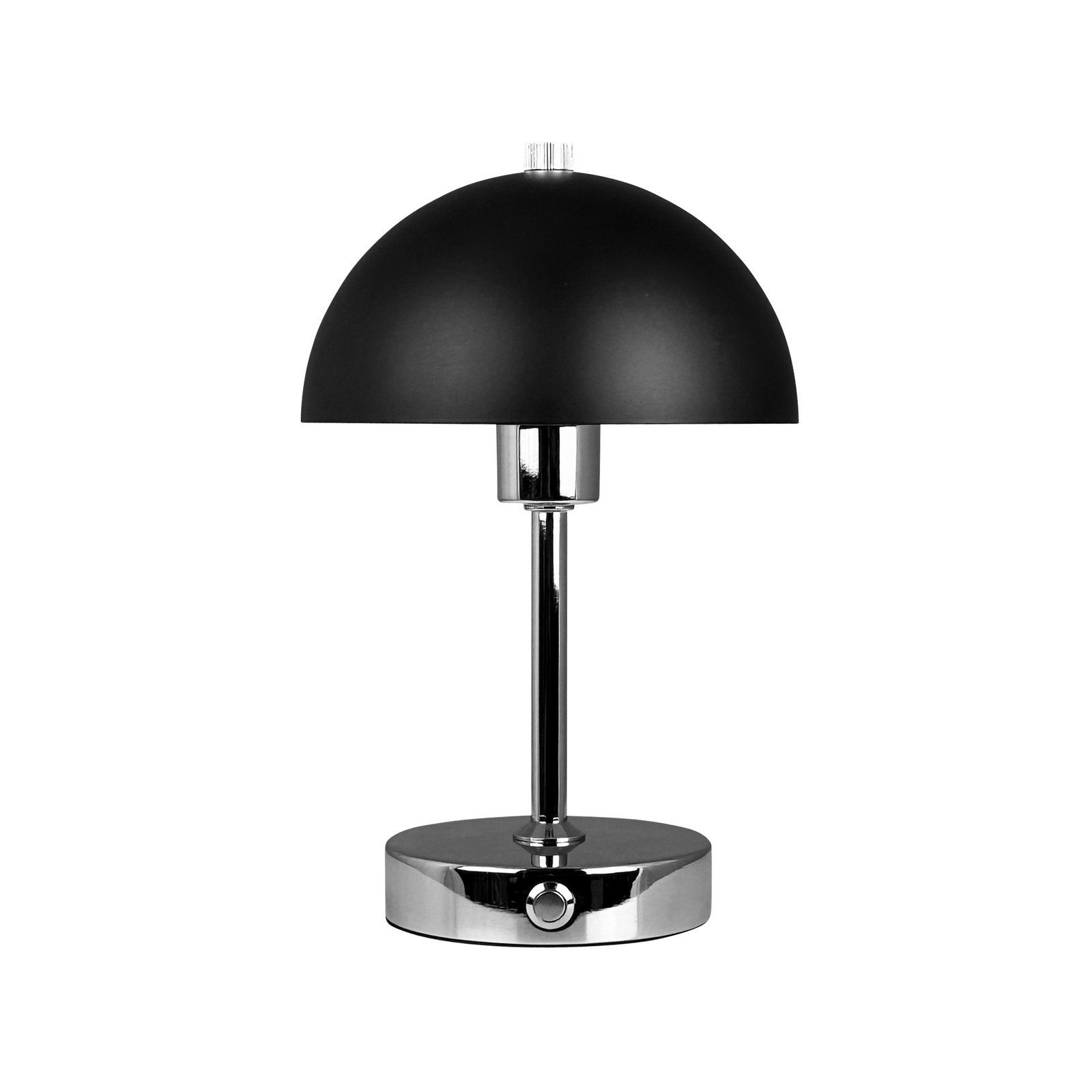 Candeeiro de mesa LED recarregável Dyberg Larsen Malmö, altura 23 cm, metal