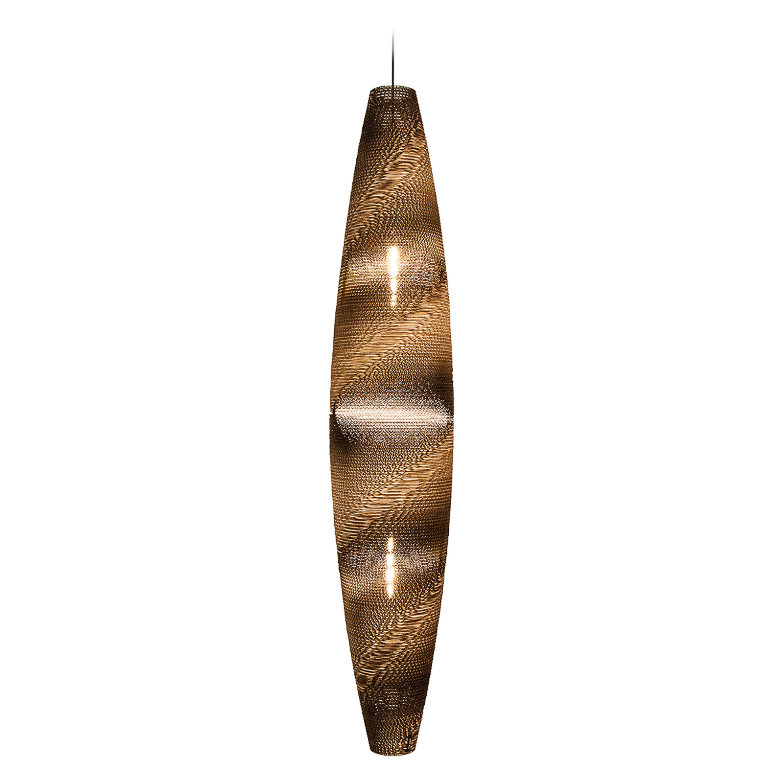 Think Paper Skinny Pendellampe mit Kartonschirm