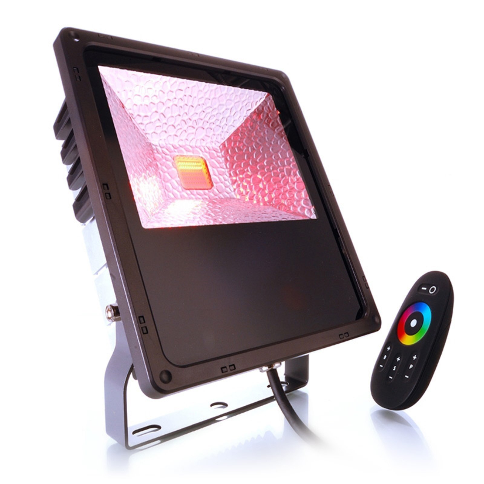 Sterke LED-buitenspot Flood Color RF II 60 RGB