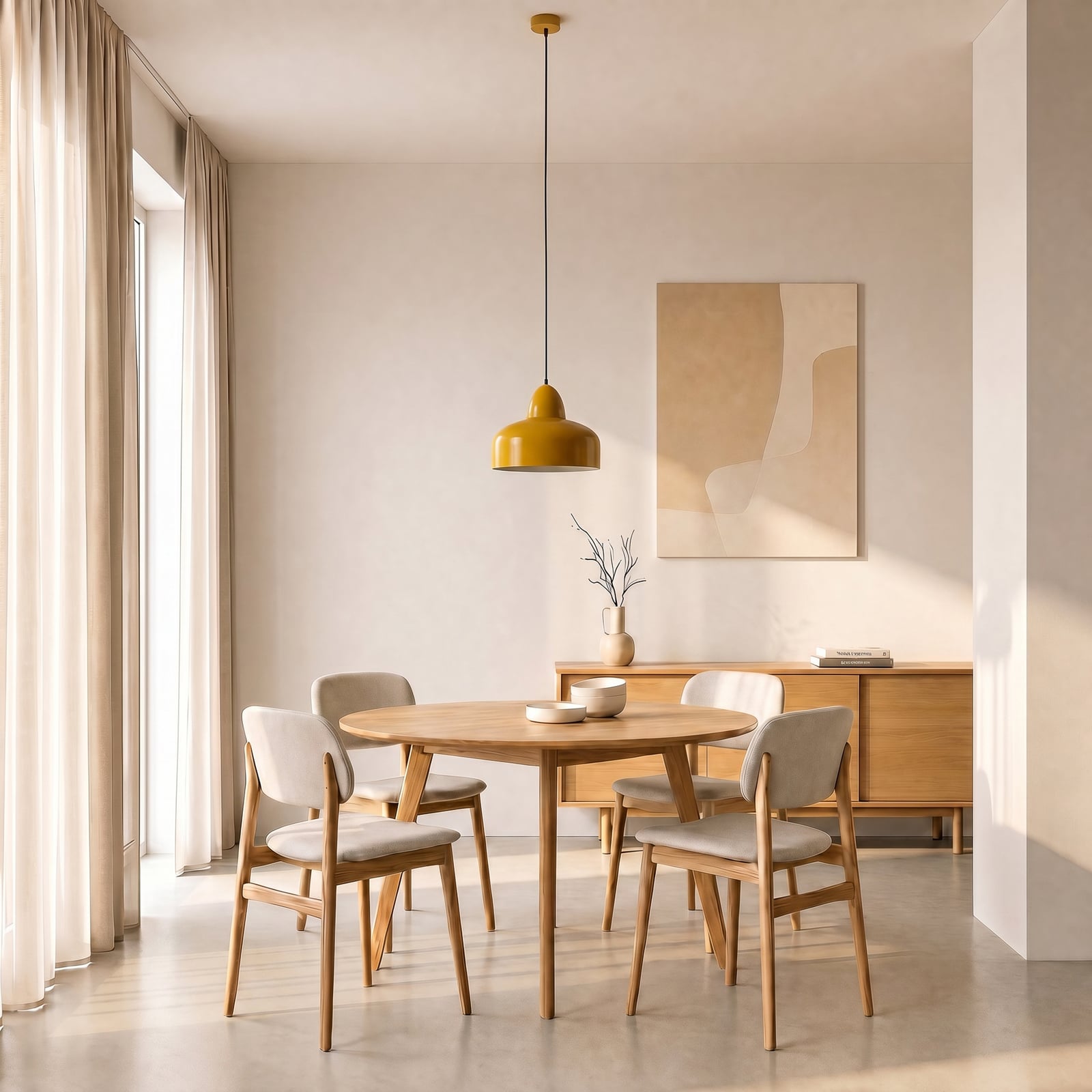 Żyrandol Mille, kolor self-yellow, 1-punktowa – ALDEX