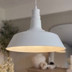 Lindby Laylan pendant light, white, Ø 46 cm, metal