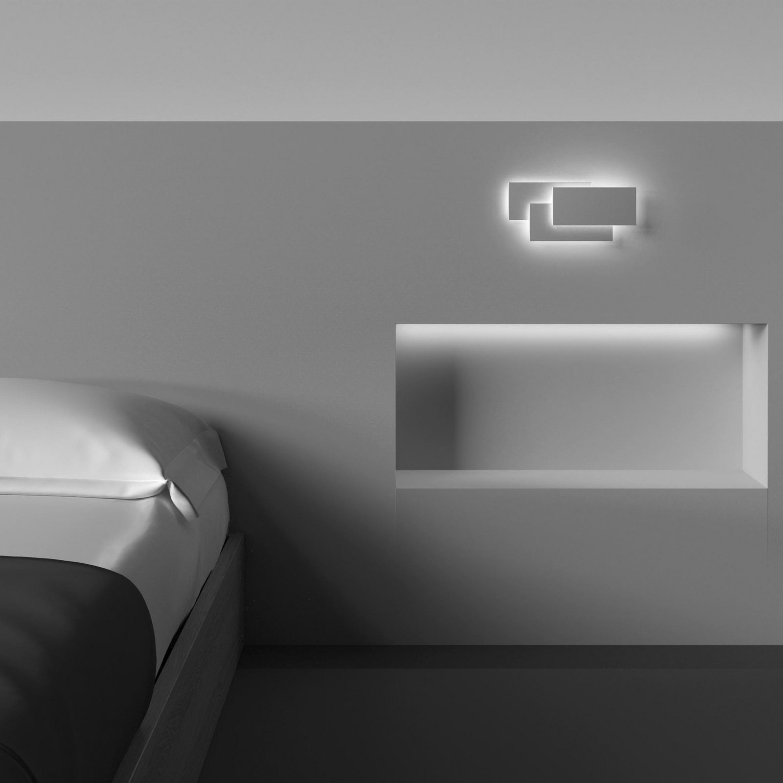 Applique LED Trame, rectangulaire