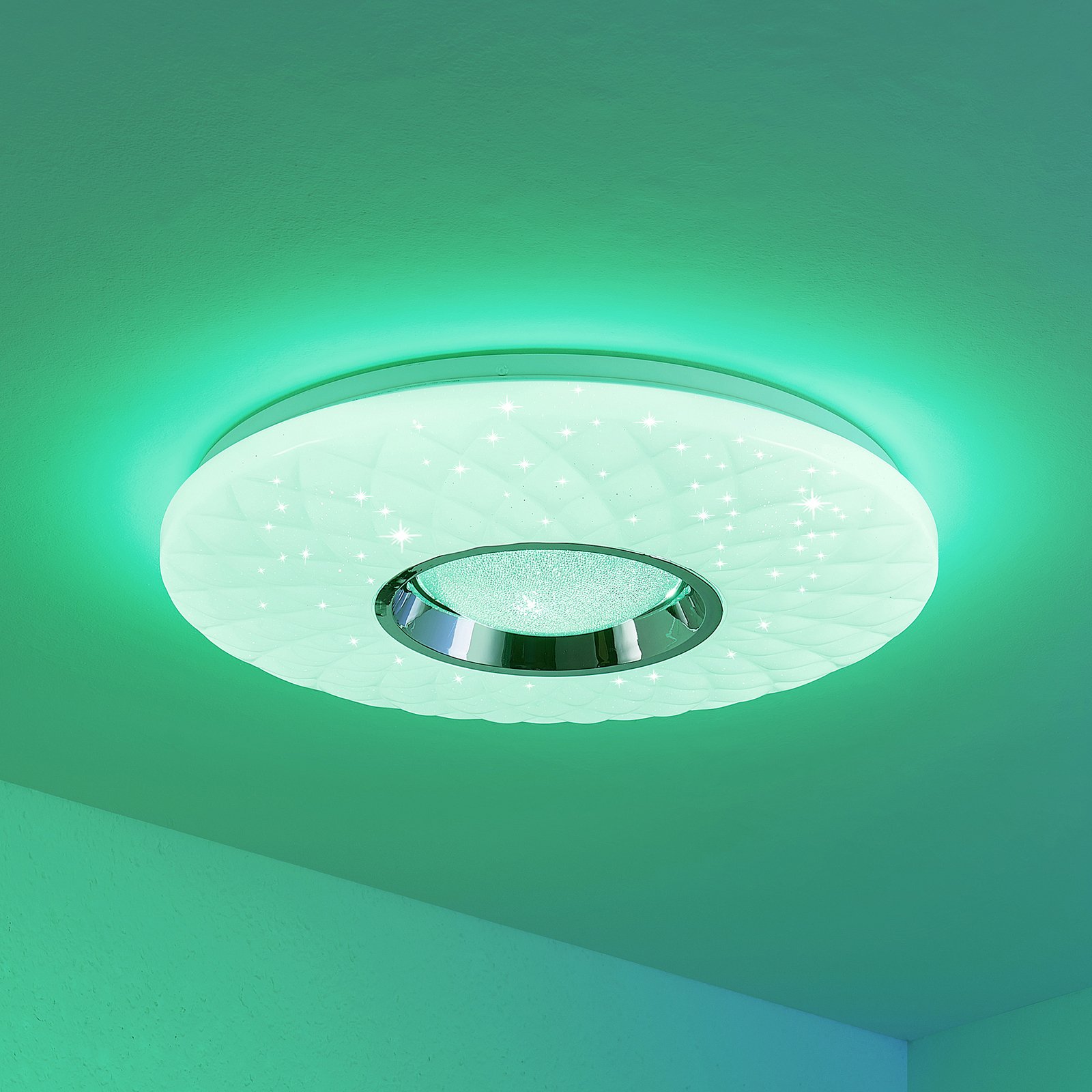 Lindby Illaria LED stropní světlo, RGBW Smart 49cm