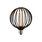 Ampoule LED Globe, noir, E27, 3,5 W, 1.800K, intensité variable