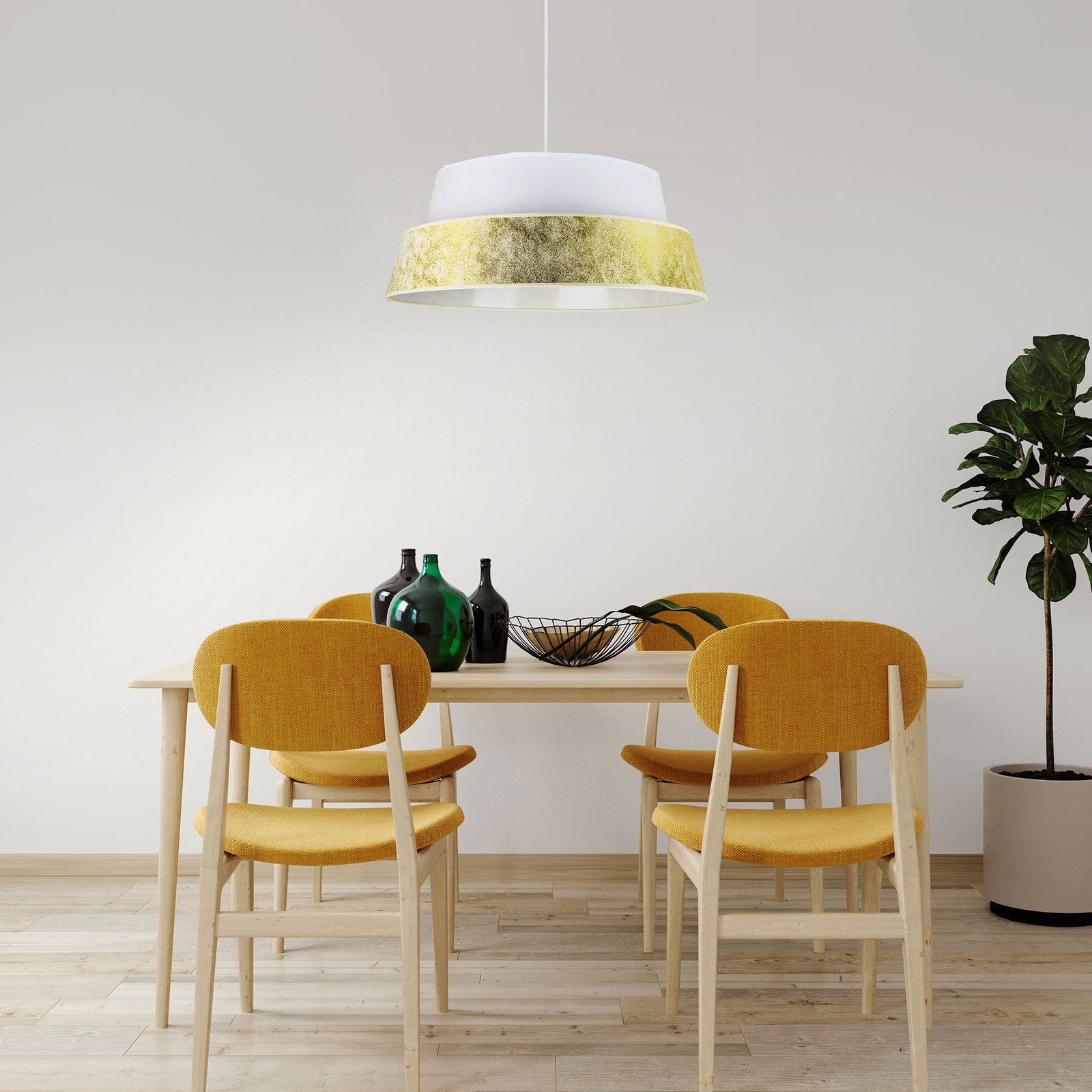 Hängeleuchte Galaxy, weiß/gold kaufen | Lampenwelt.ch