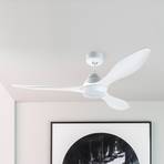Ventilatore LED soffitto Polaris L, 3 pale, bianco