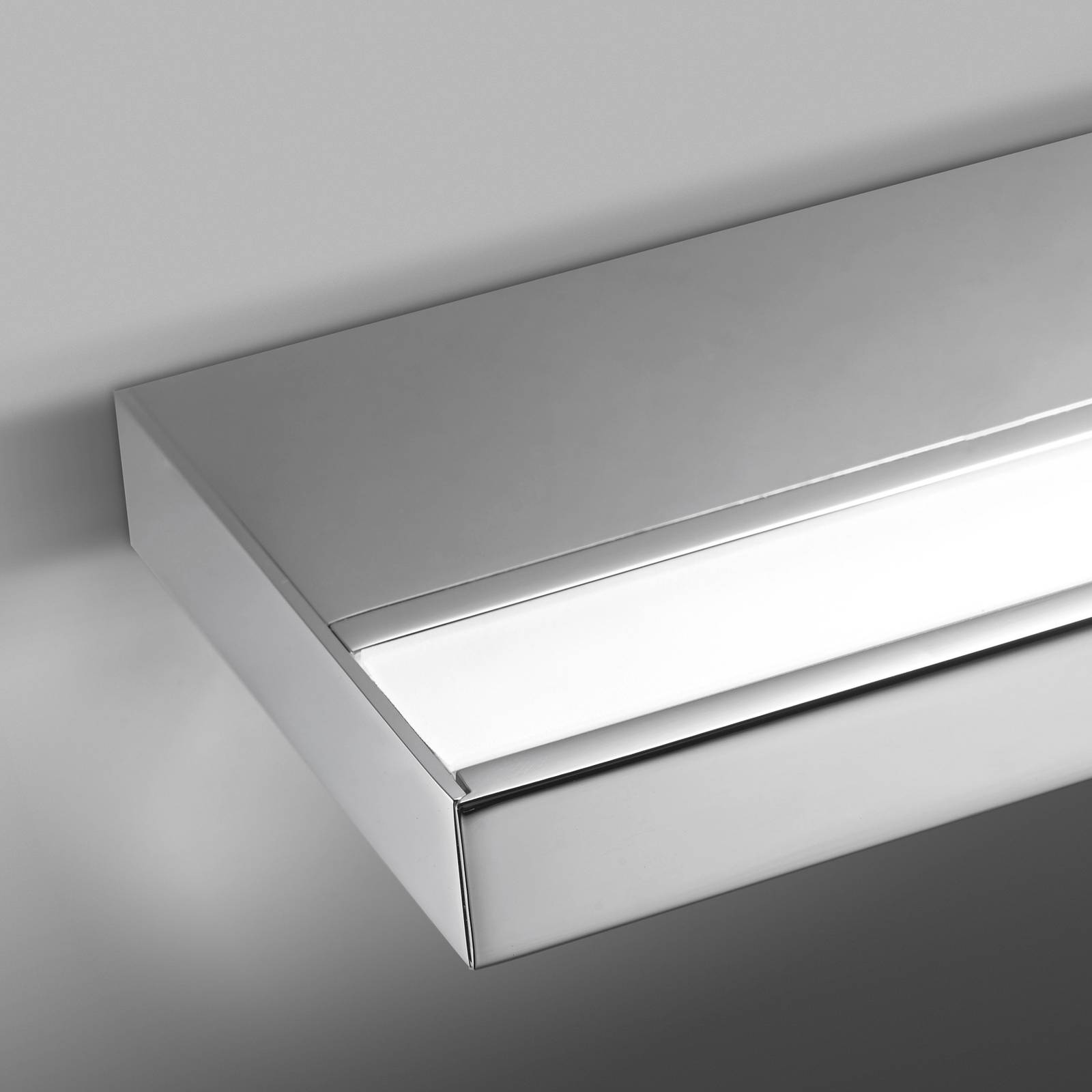 Pujol Iluminación Modern LED-badrumsvägglampa Prim IP20 90 cm krom