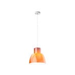 Lampada a sospensione Nemo Lorosae, arancione, Ø 30 cm, vetro, E27