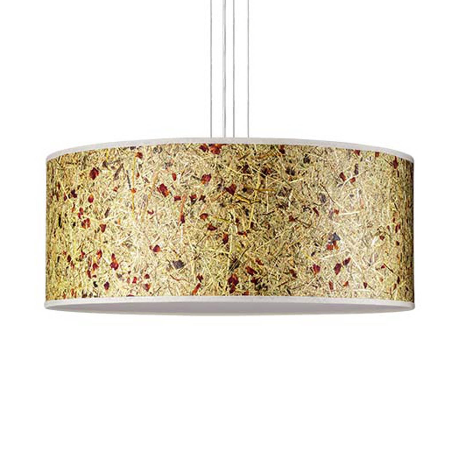 LeuchtNatur Discus hänglampa 35cm rosor vit