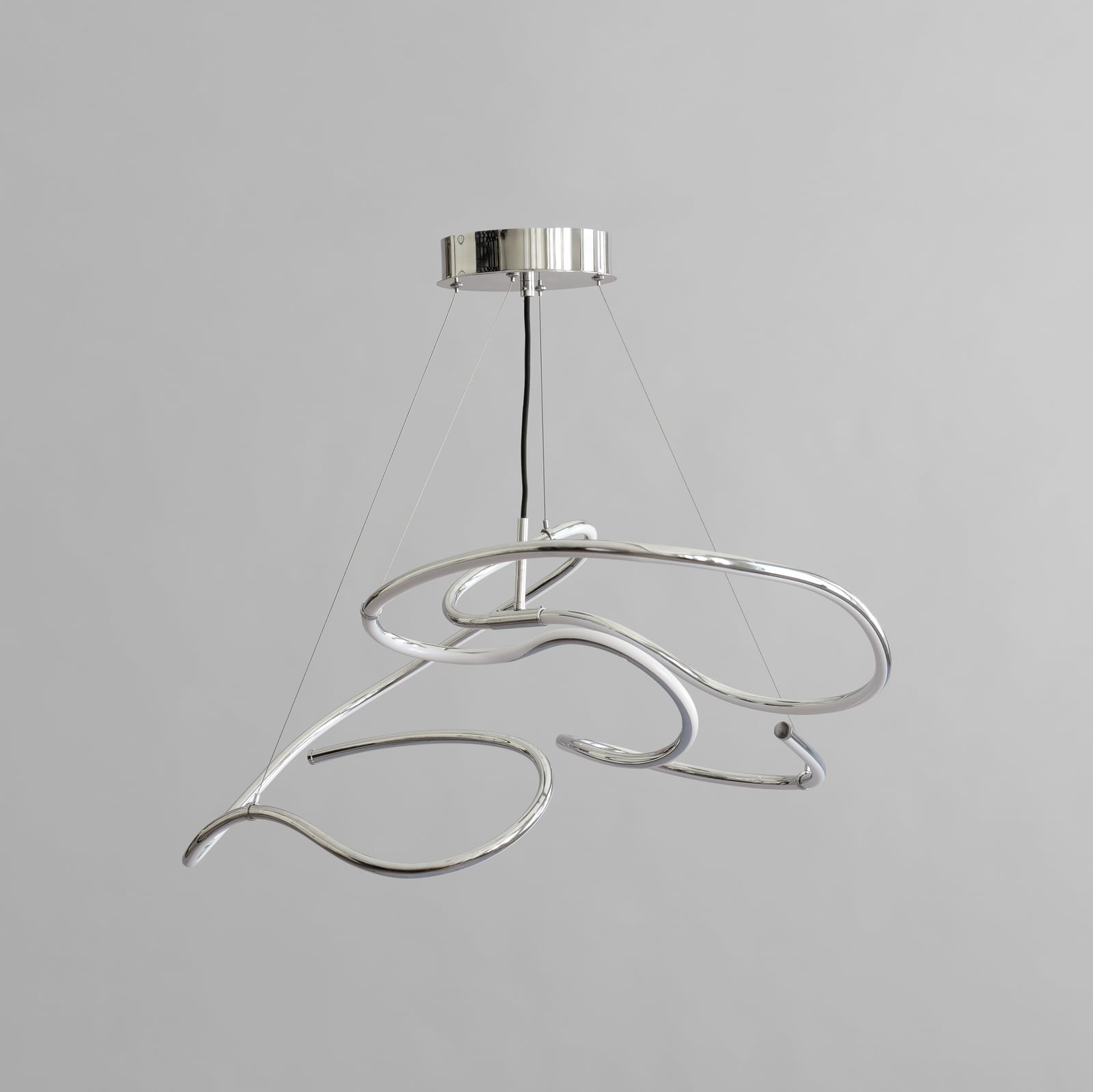 Ghost LED-hengelampe, 116 cm, krom - 101 Copenhagen