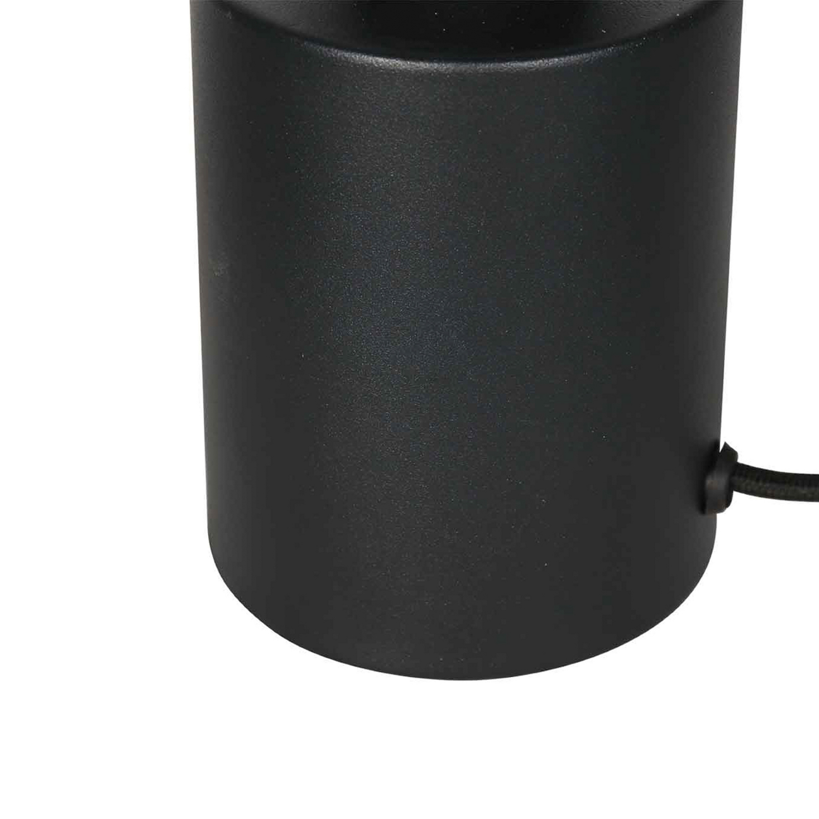 Lampa de masă Bloeba, alb/negru, Ø 25 cm, in/metal