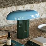 &TRADITION Montera JH42 lampa stołowa, leśna zieleń/niebieski