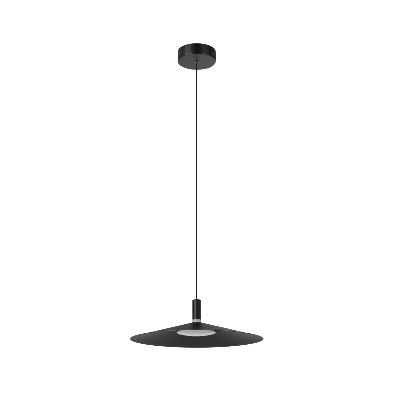 LED-Smart-Hängelampe Conomavilla-Z, schwarz, Ø 45 cm CCT RGB
