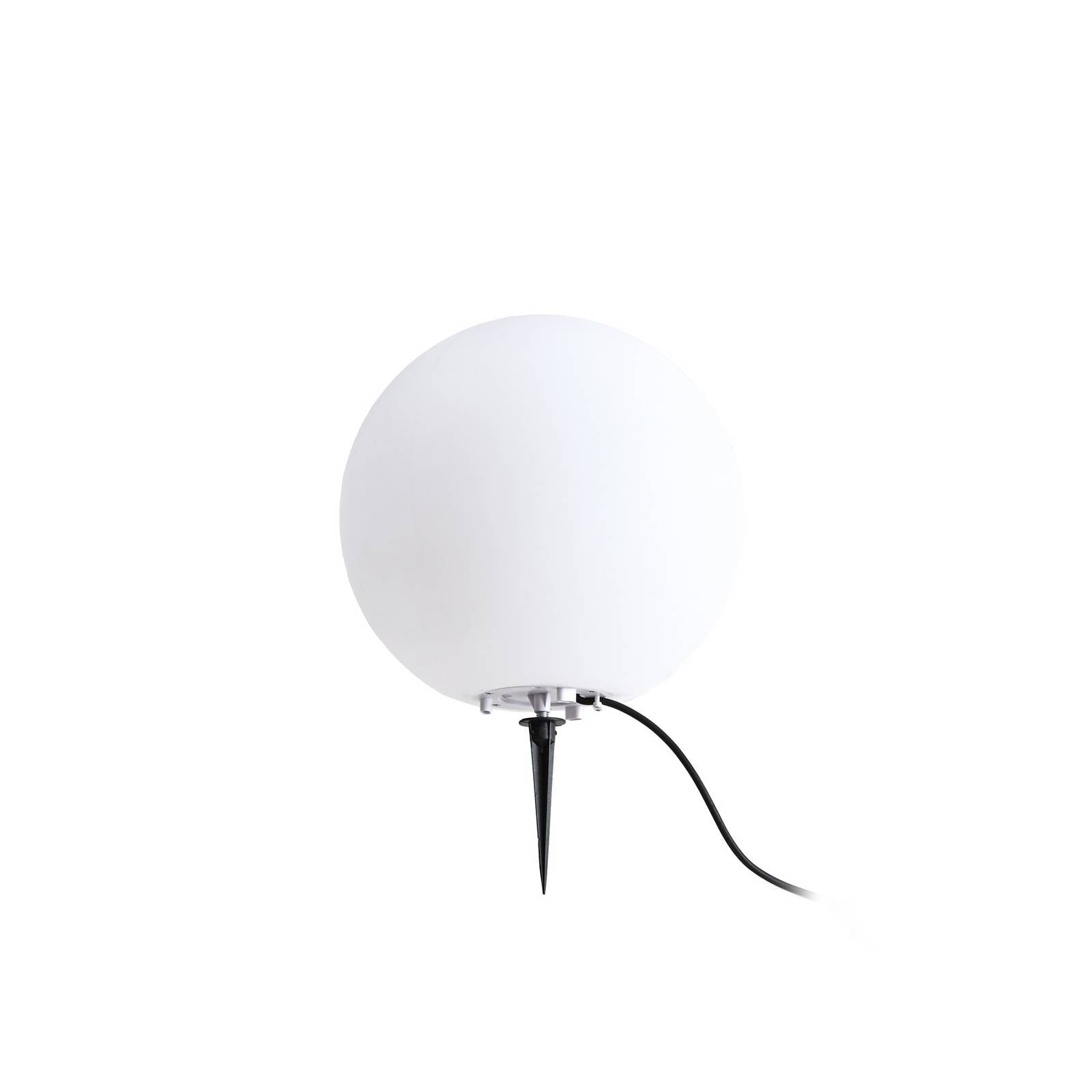 Lindby Kugelleuchte Valyra, Ø 30 cm, IP54, Erdspieß
