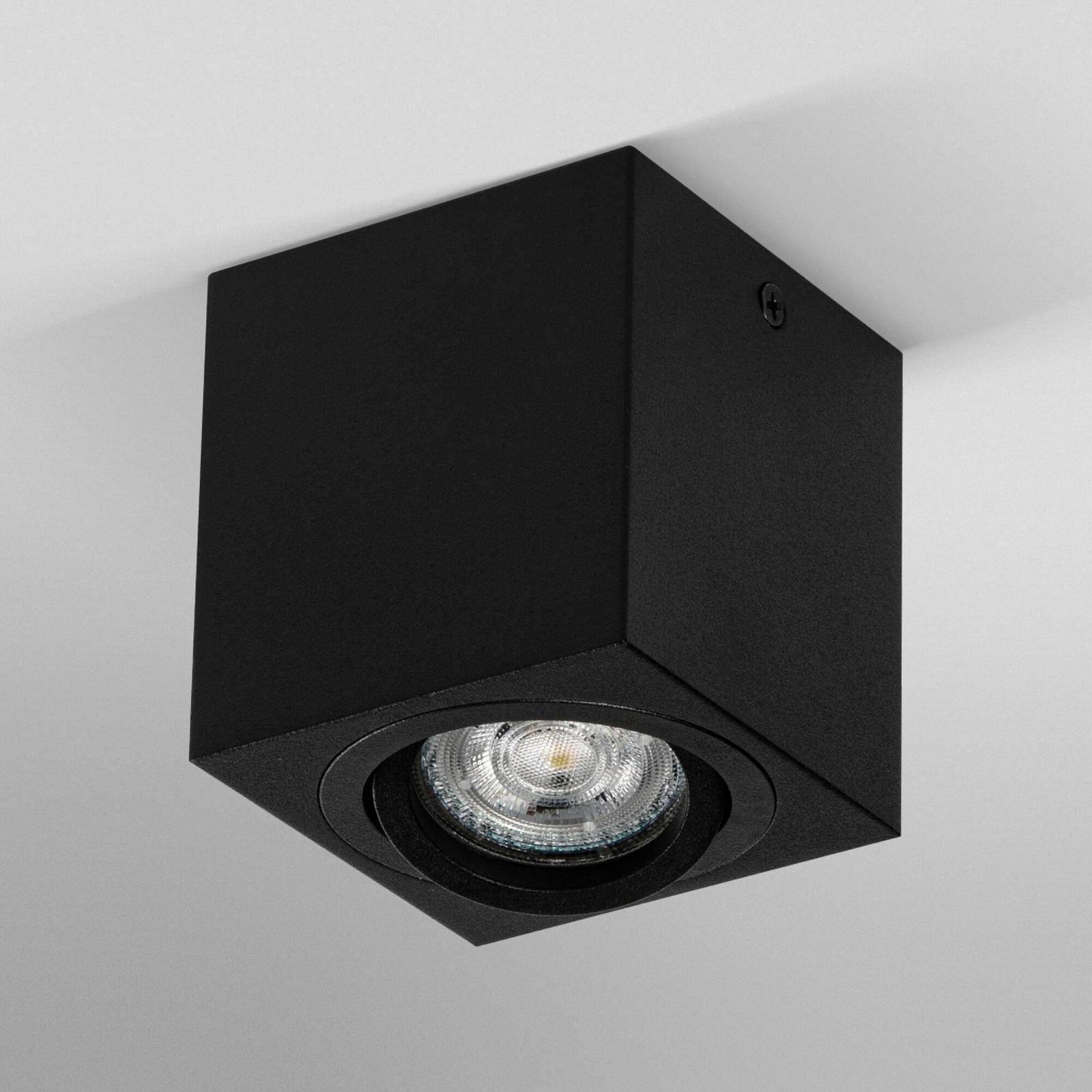 Reflektor sufitowy OSRAM SQUARE, czarny, 8 x 8 cm, metal, GU10