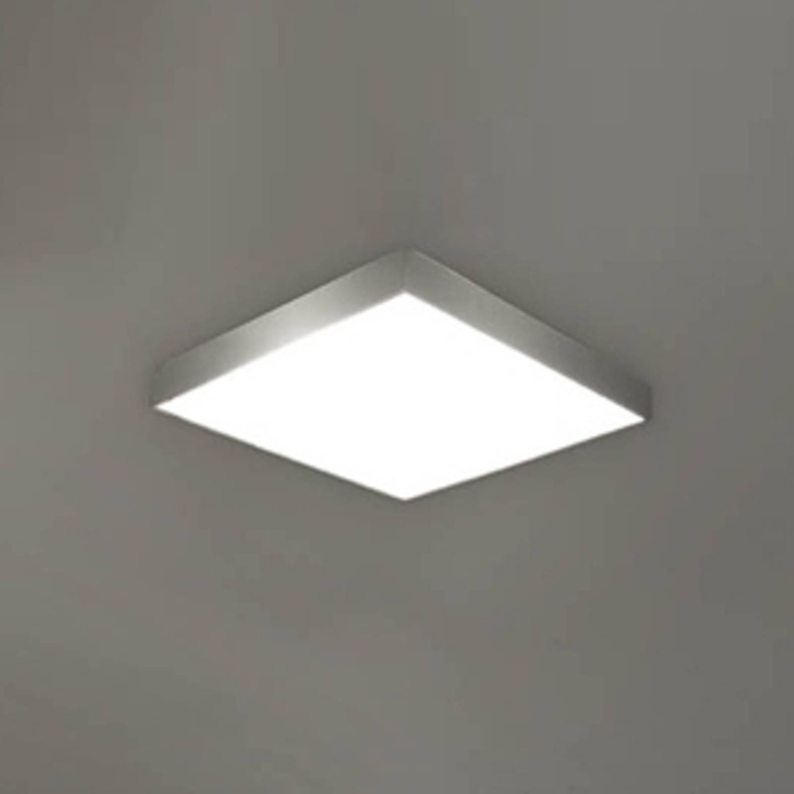 pujol iluminación plafonnier apolo, ip44, 35 cm, nickel