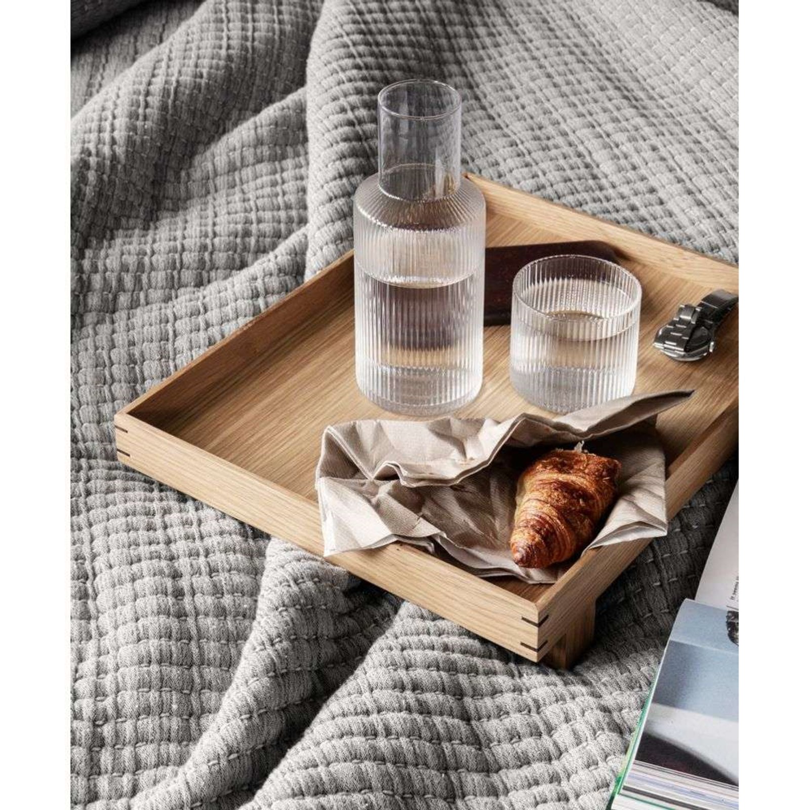 Ripple Carafe Set Small Clear - ferm LIVING