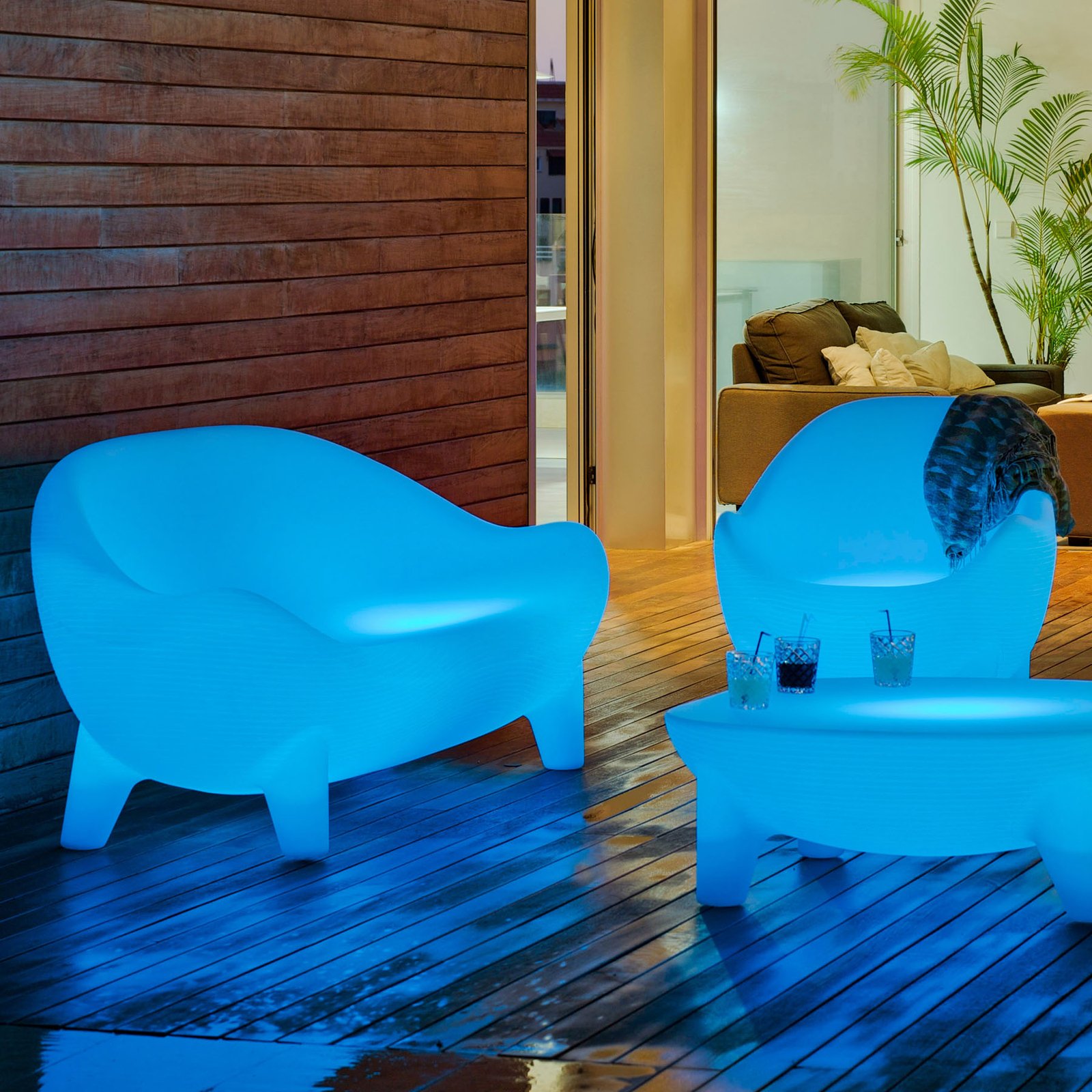 Newgarden Aruba fauteuil LED, solaire+batterie