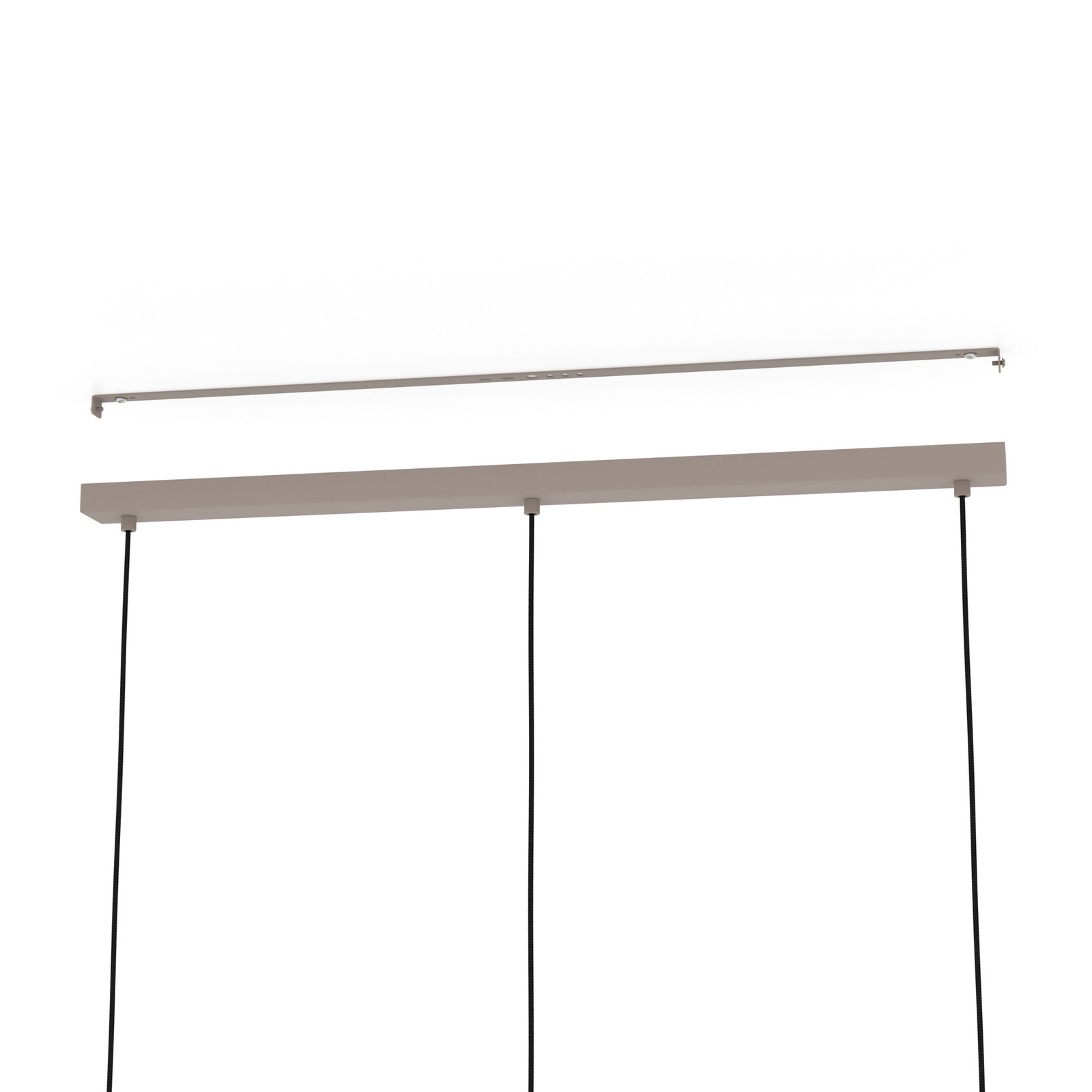 Cominio viseče svetilo taupe/peščeno, tri svetilke