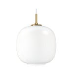 VL45 Radiohus Lustră Pendul Ø250 V3 Alamă/Glossy White Opal - Louis Poulsen