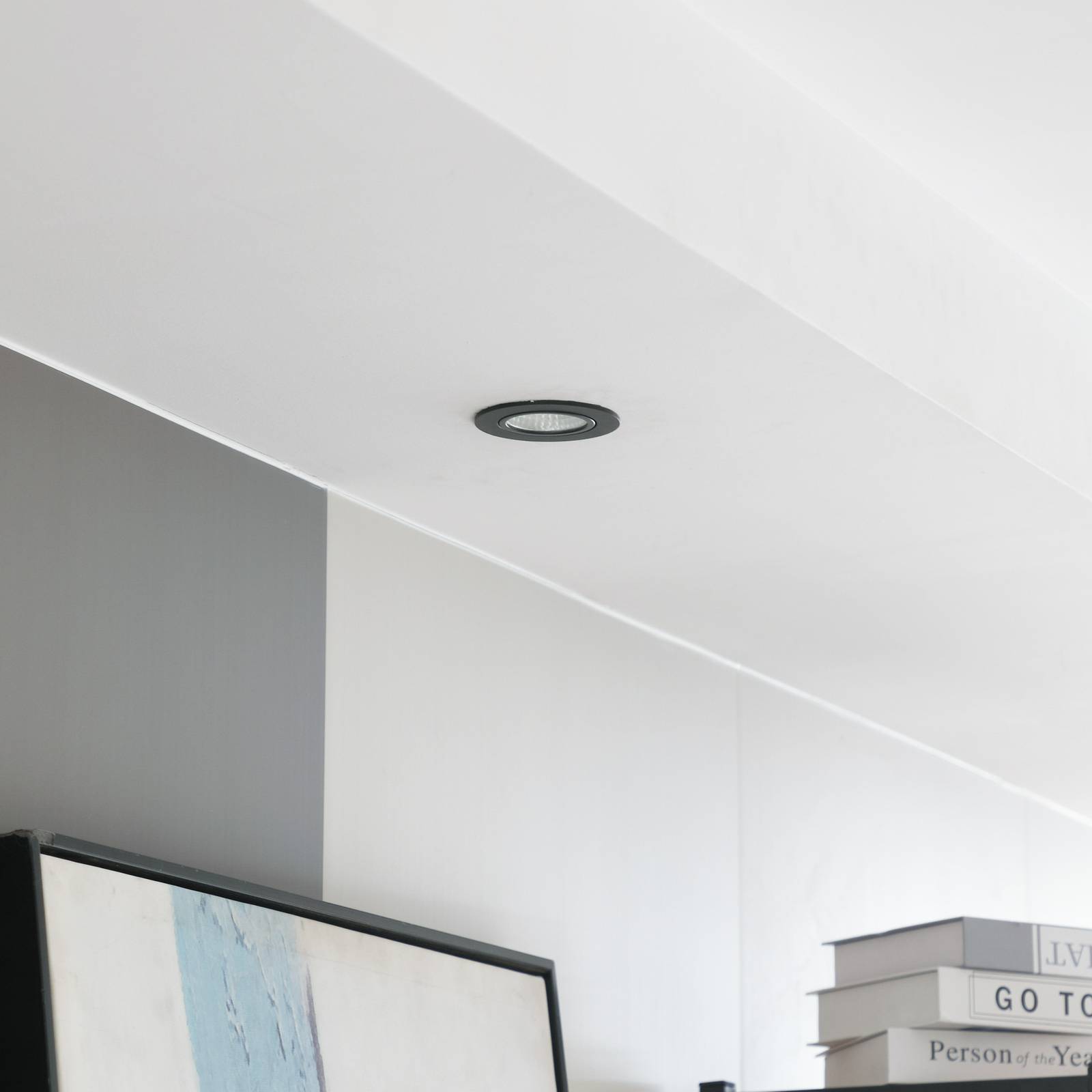 Arcchio LED downlight Zarik, czarny, 4000K