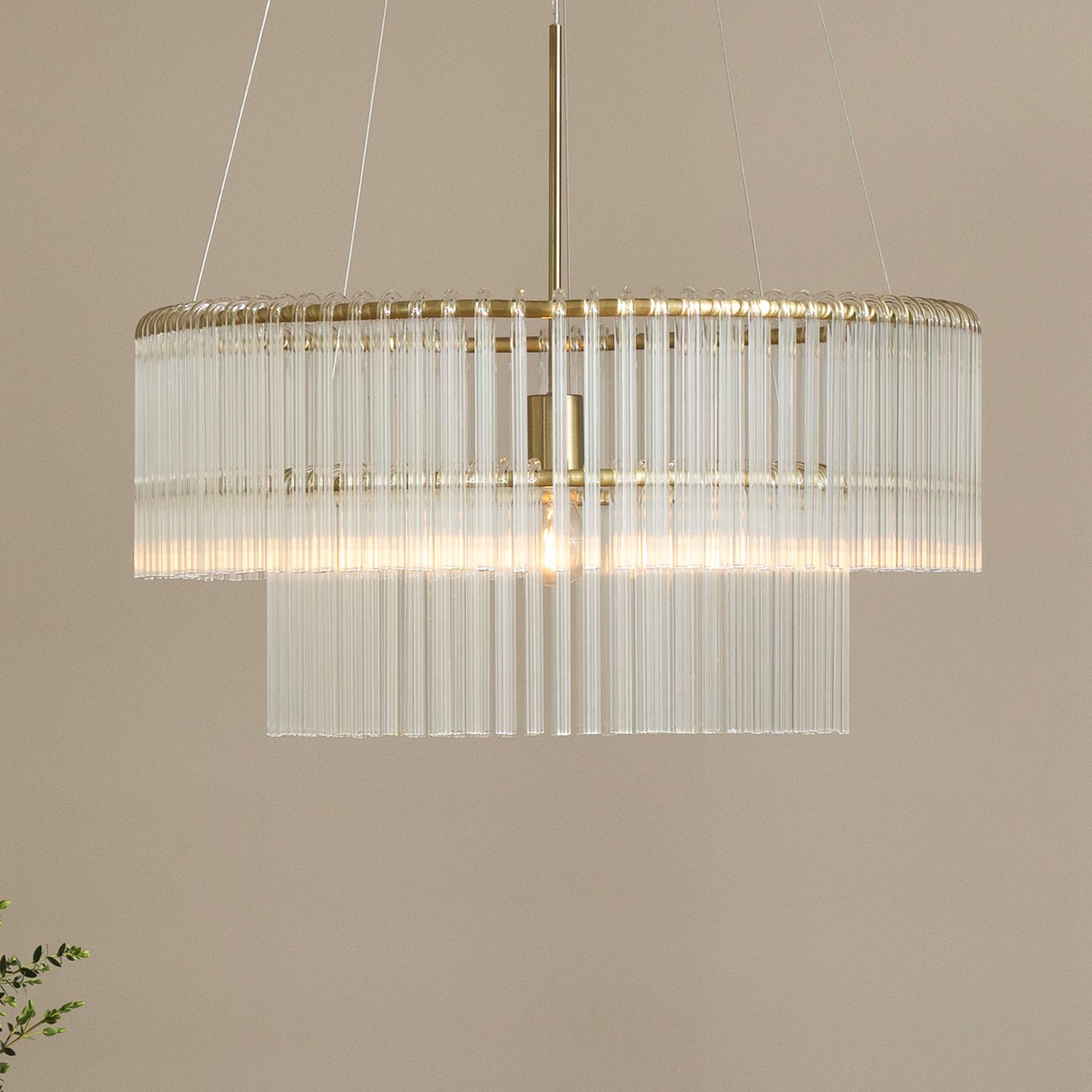 Globen Lighting Hängeleuchte HOOK 60, Glas, transparent