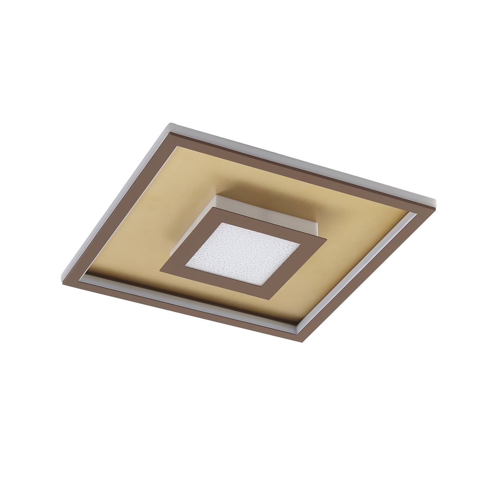 Lindby Pekela LED-Deckenlampe, eckig, 40 cm