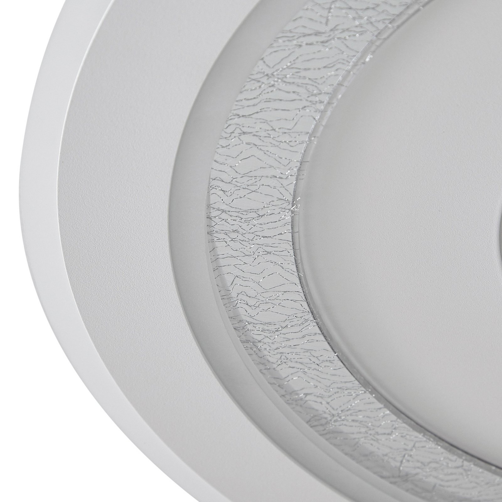 Lorvik LED stropna svjetiljka, Ø 40 cm, bijela, CCT, prigušljiva - Lindby