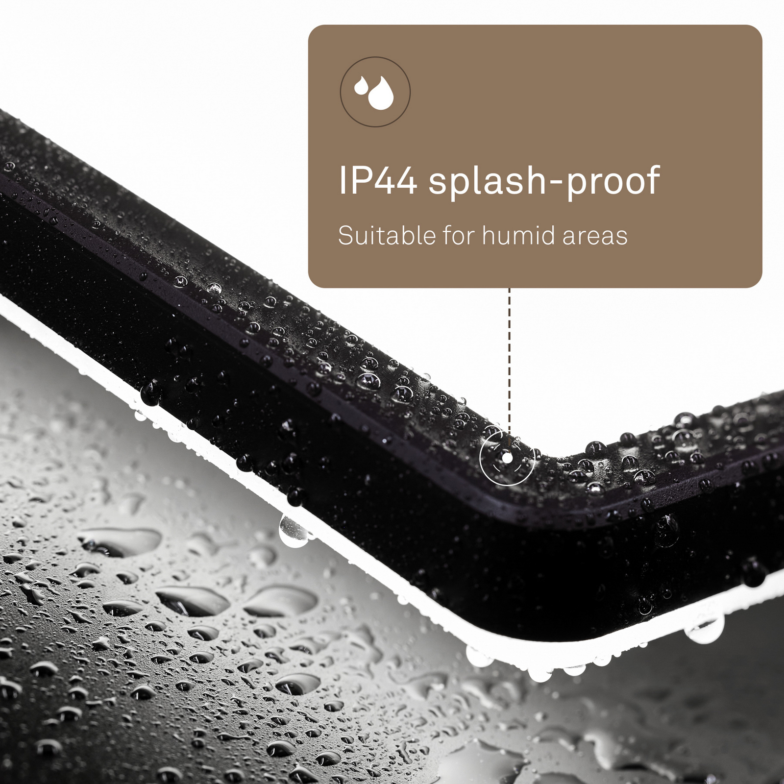 LED-panel Shallow med fjärrkontroll och CCT, 42 x 42 cm, svart,