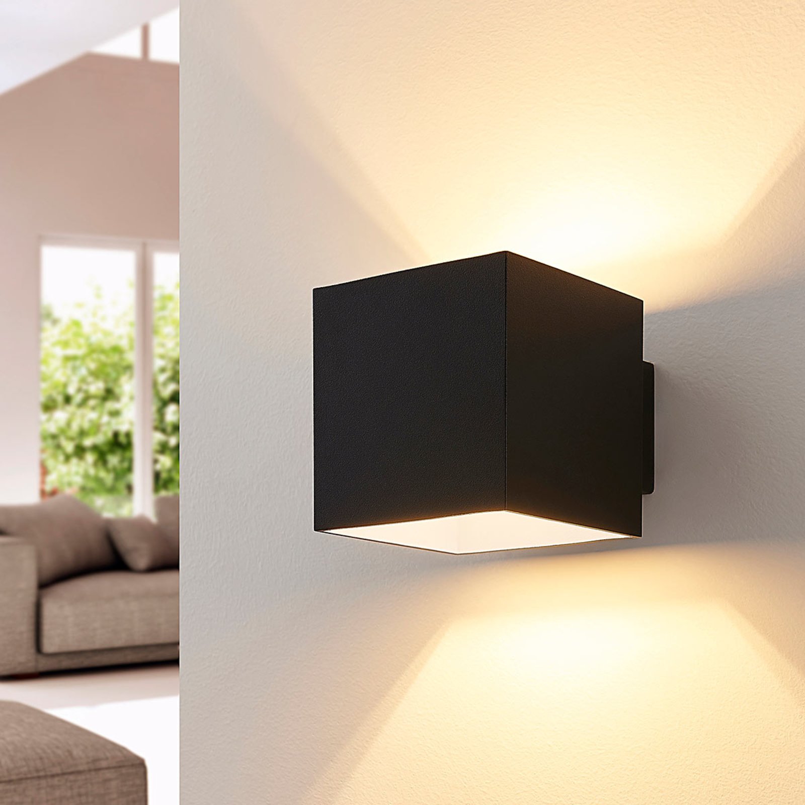 Rocco LED Wall Lamp Black - Arcchio