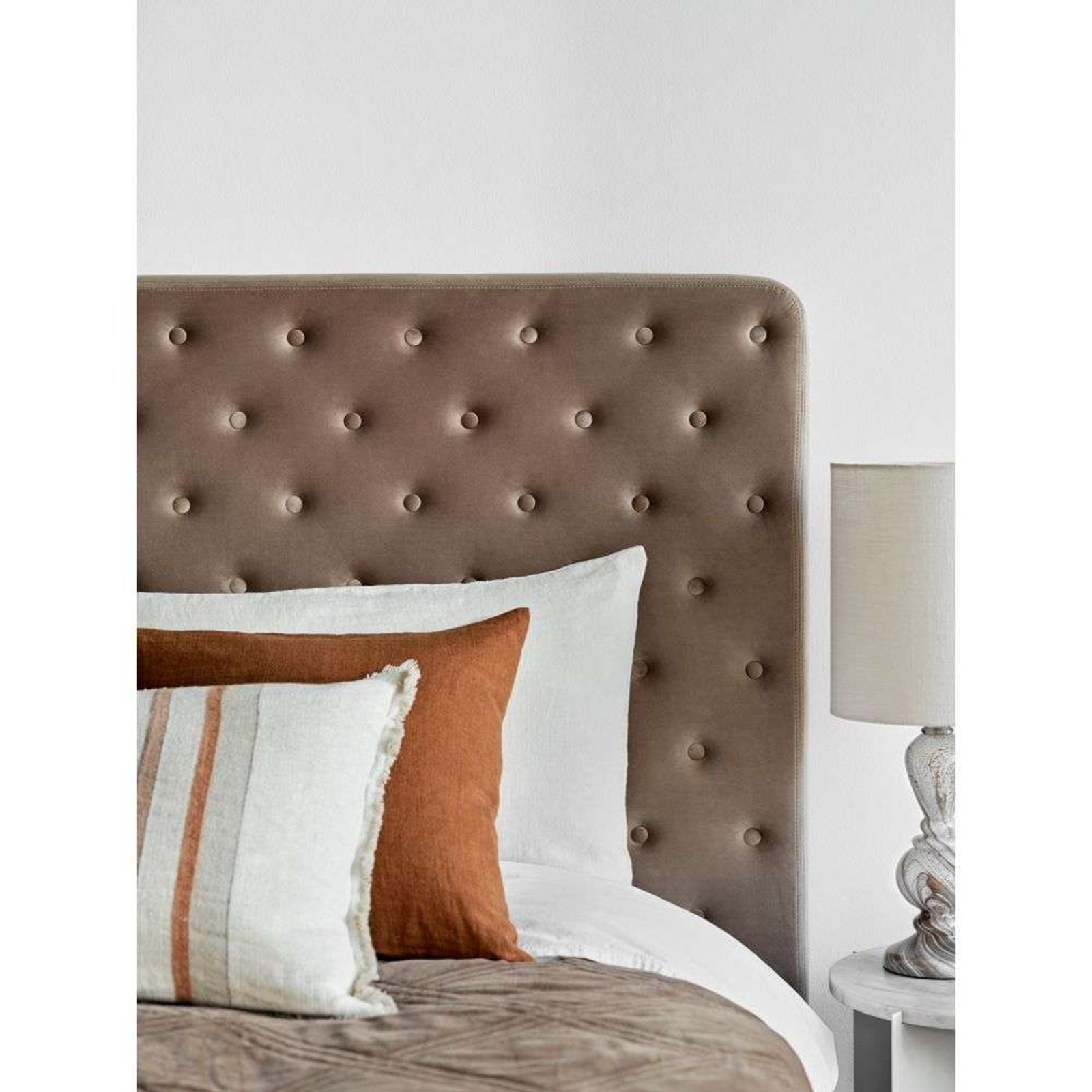 Christine Lampada da Tavolo Taupe Swirl/Ivory - Cozy Living