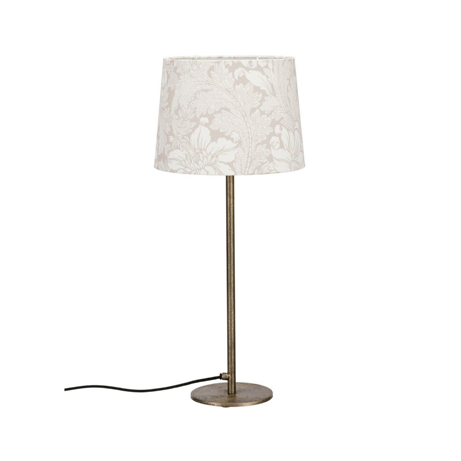 PR Home BASE ACANTHUS table lamp, white/silver, 58 cm