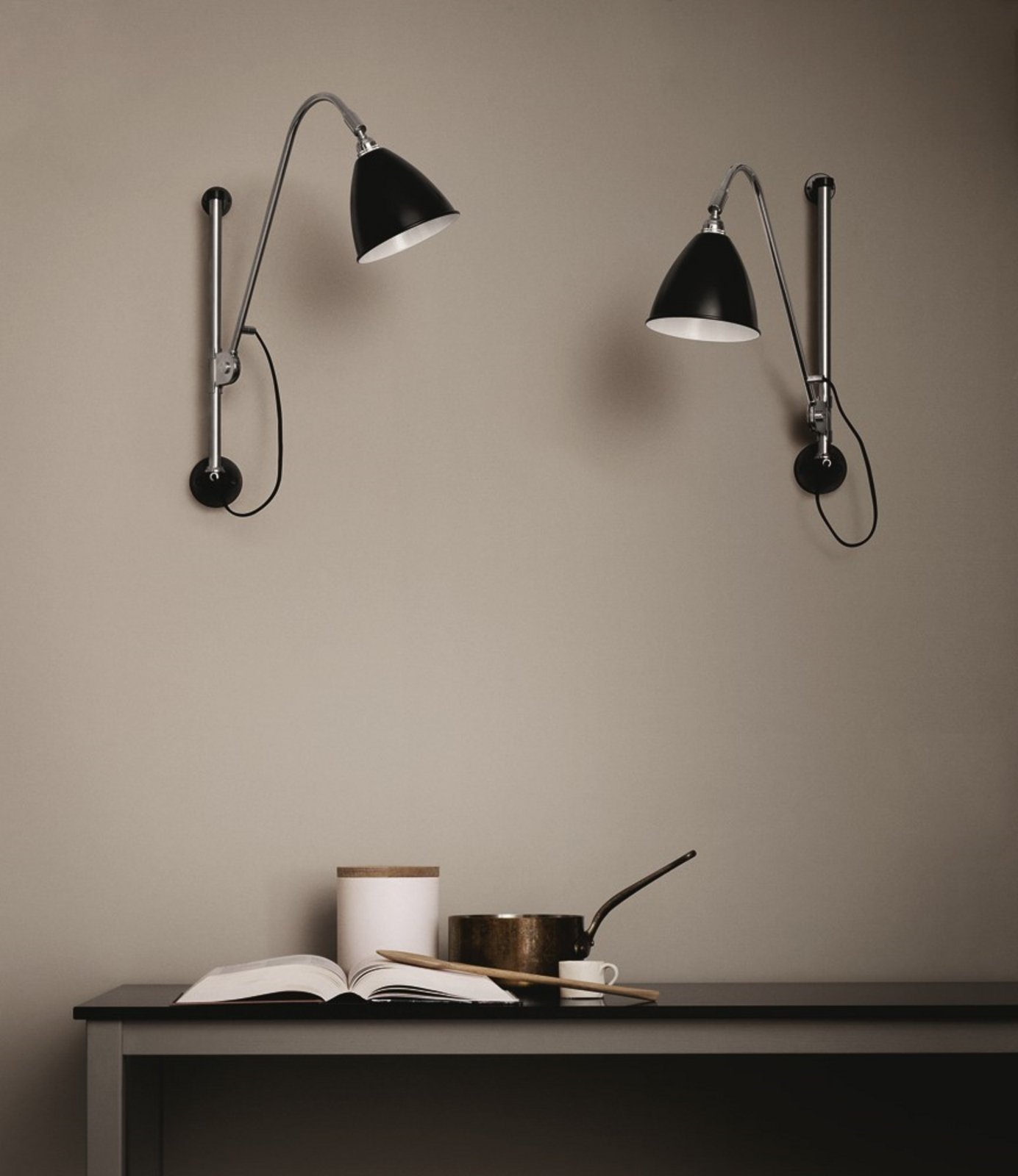 Bestlite BL5 Wall Lamp ø16 Chrome/Chrome - GUBI