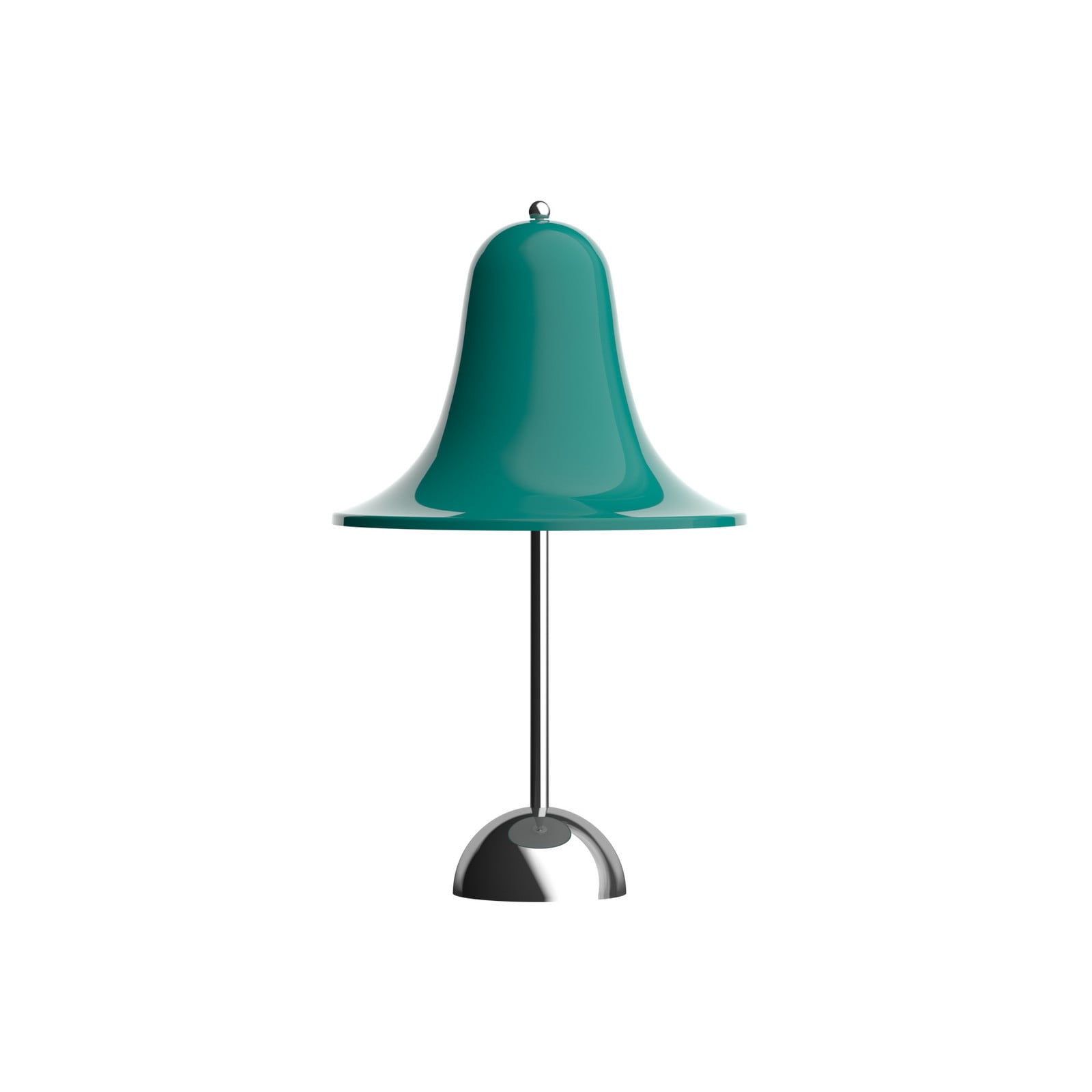 Lampa de masă cu baterie LED VERPAN Pantop albastru-verde închis IP44 - Camera de zi / sufragerie - Design - albastru-verde închis crom - Plastic