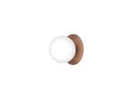 Nuura buitenwandlamp Liila, Ø 16 cm, brons/opaak