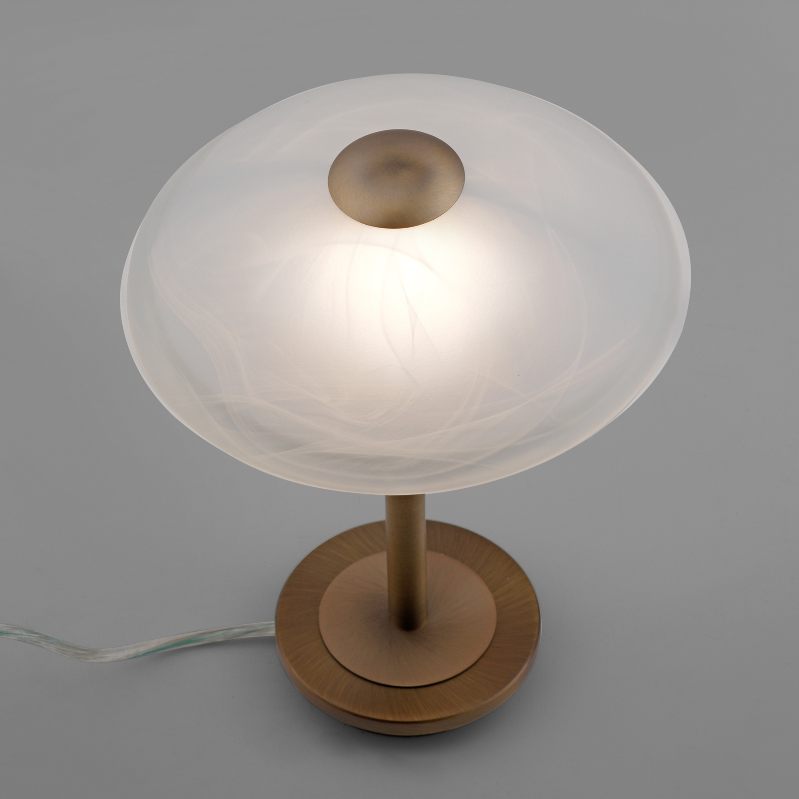 Paul Neuhaus Enova lampa stołowa, stary mosiądz
