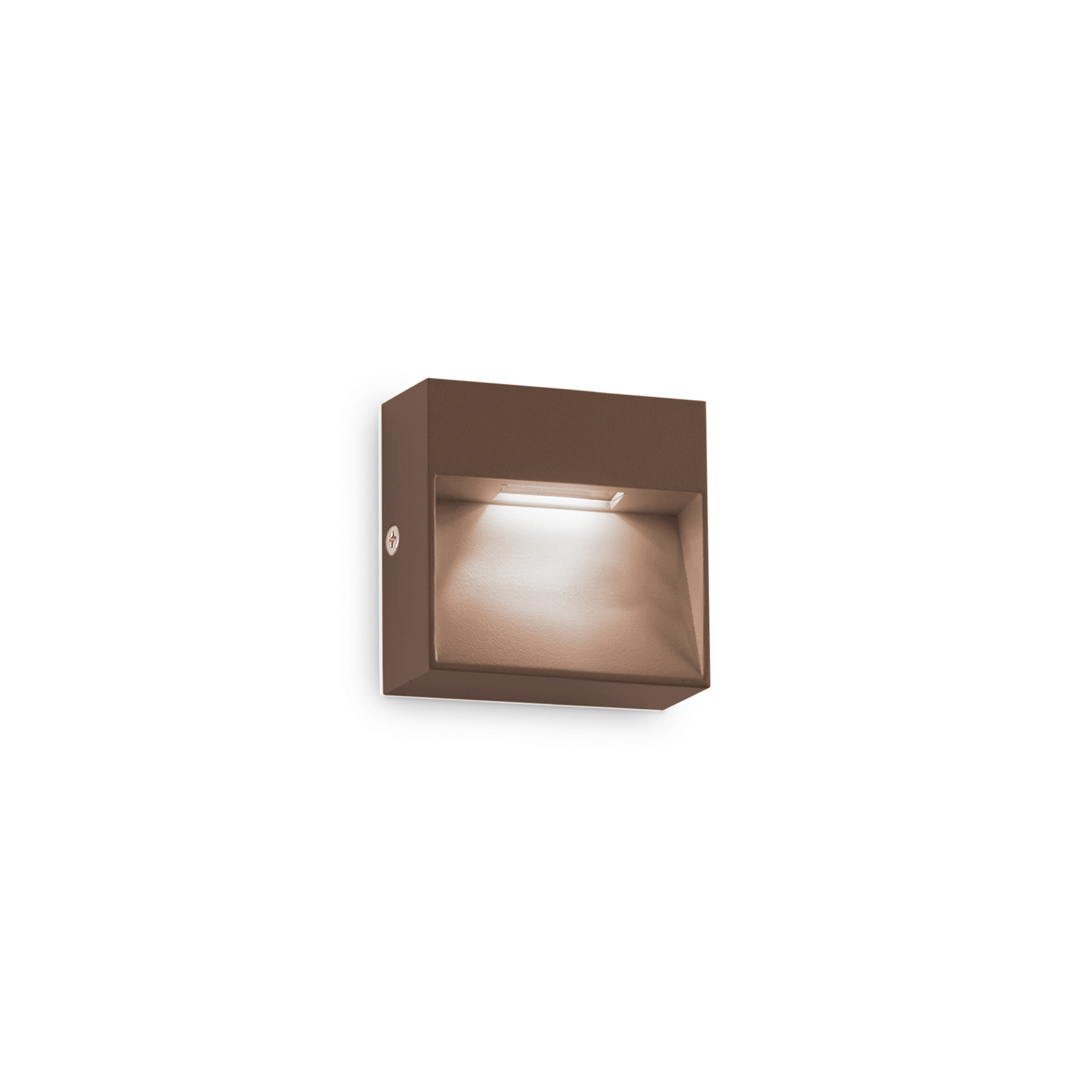 Ideal Lux LED välisseinavalgusti Dedra, pruun, 10 x 10 cm
